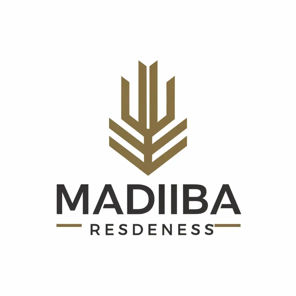 a logo design,with the text "MADIBA Residences", main symbol:hotel,Moderate,be used in Restaurant industry,clear background