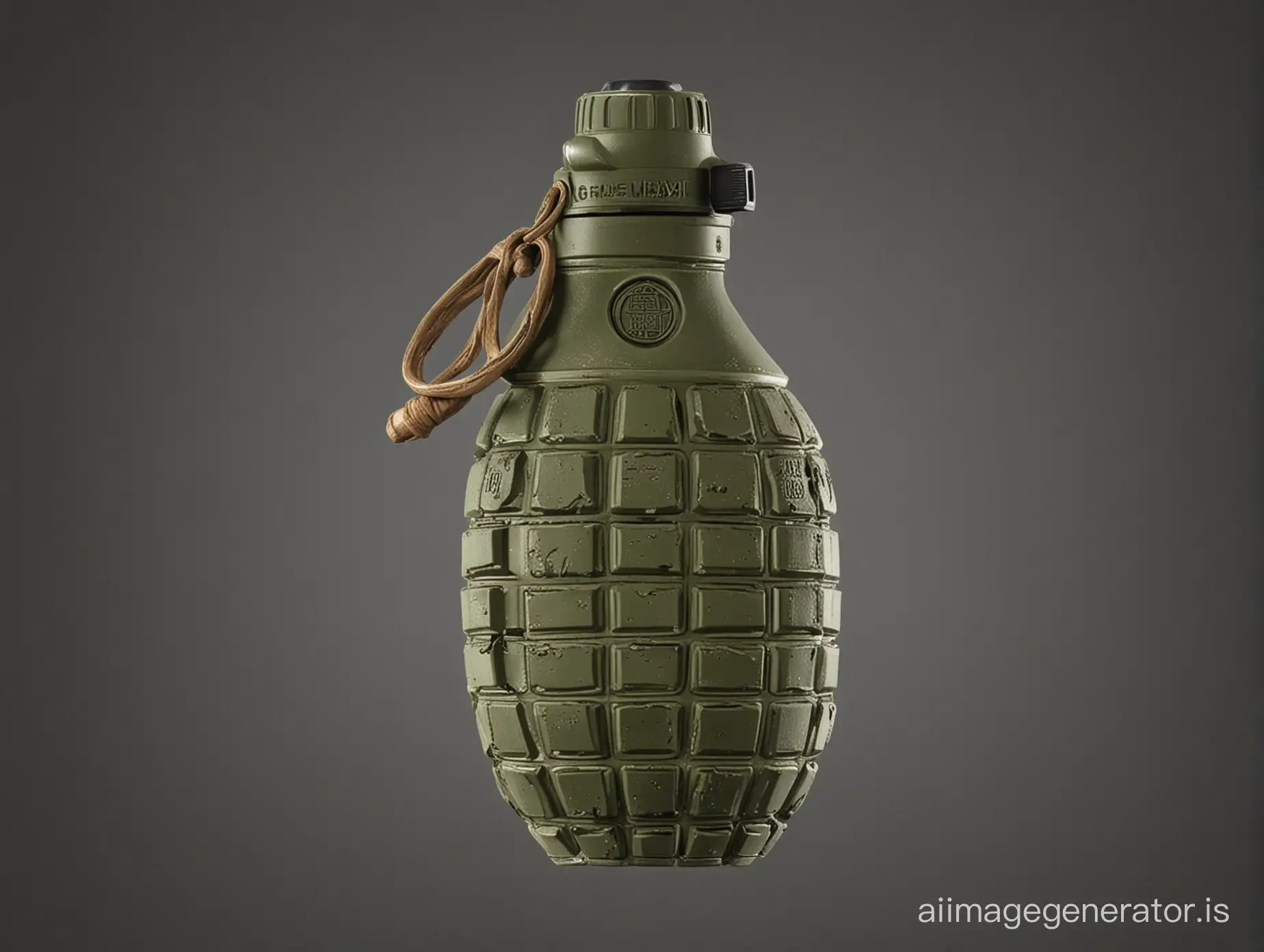 Explosive-Grenade-Exploding-in-Fiery-Blast