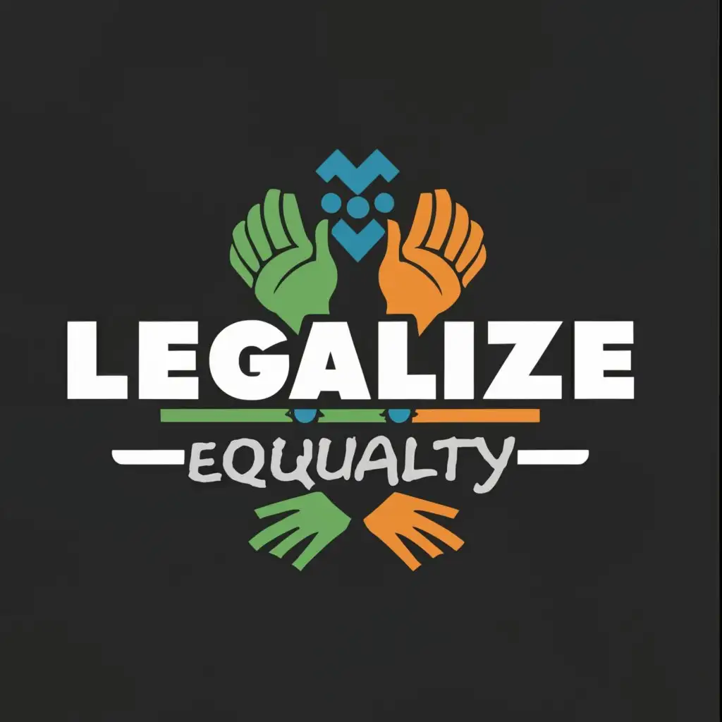 a logo design,with the text "Legalize Equality", main symbol:the = symbol,complex,be used in Education industry,clear background