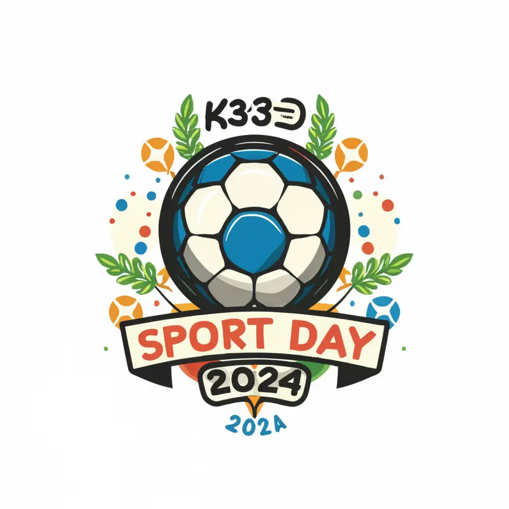 LOGO-Design-for-K33-Sport-Day-2024-Cute-and-Vibrant-Soccer-Ball-Theme