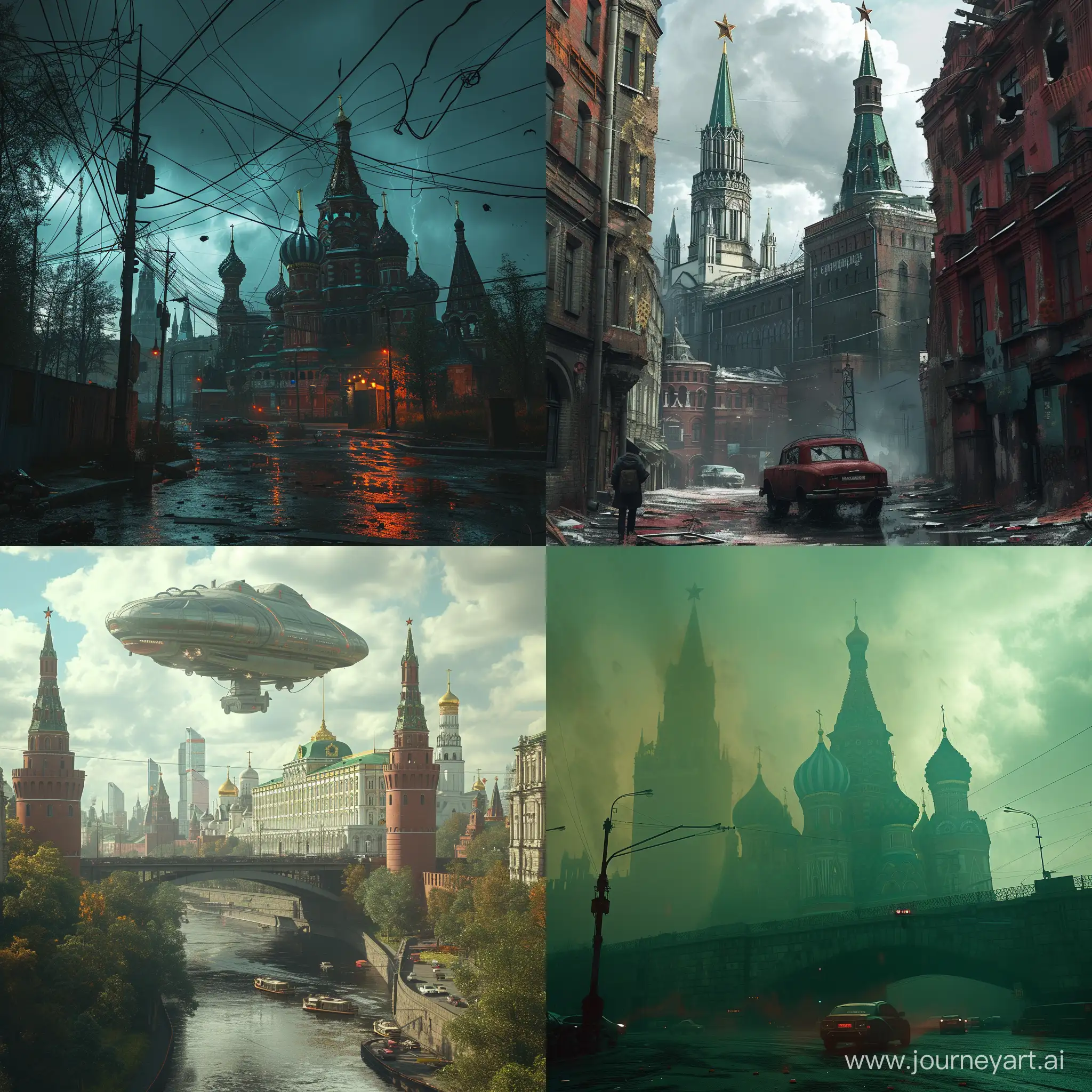 Biopunk Moscow, in cinematic style
