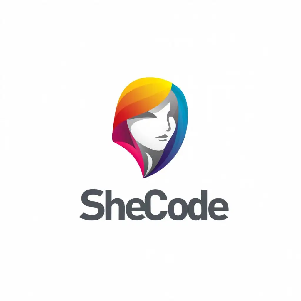 a logo design,with the text "She code", main symbol:female cloth,Moderate,clear background none but text style is better