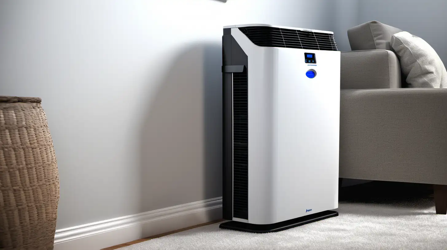 American HVAC Technicians with AC Air Purifiers