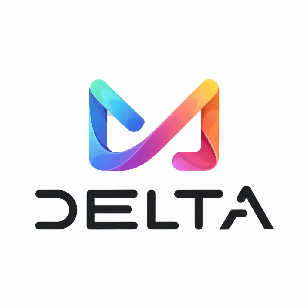 a logo design,with the text 'delta', main symbol:delta symbol
D
shopping cart,Moderate,be used in Retail industry,black background