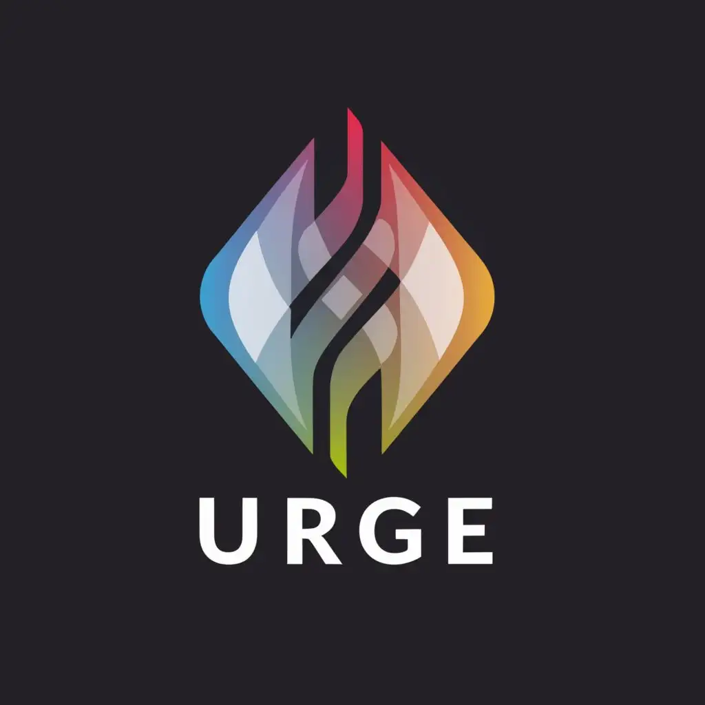 a logo design,with the text "URGE", main symbol:Symbol,complex,be used in Retail industry,clear background on fire