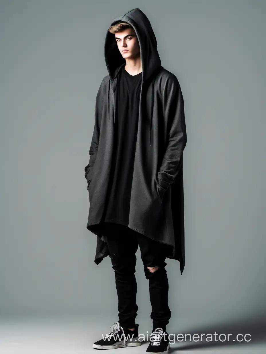 Youth-in-Gray-Hooded-Cloak-with-Short-Hair