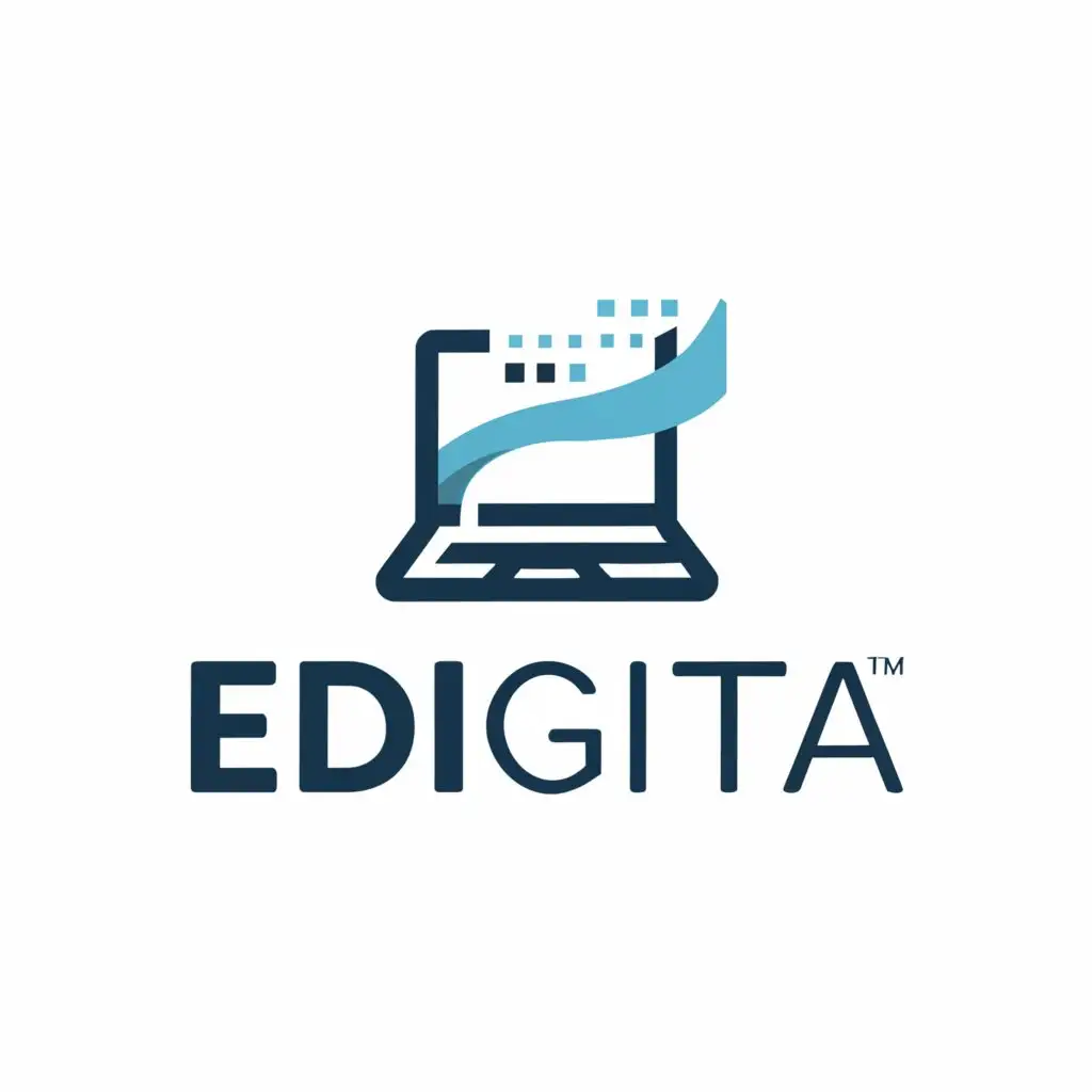 a logo design,with the text "EDUGITA", main symbol:ONLINE EDUCATION,Moderate,be used in Education industry,clear background