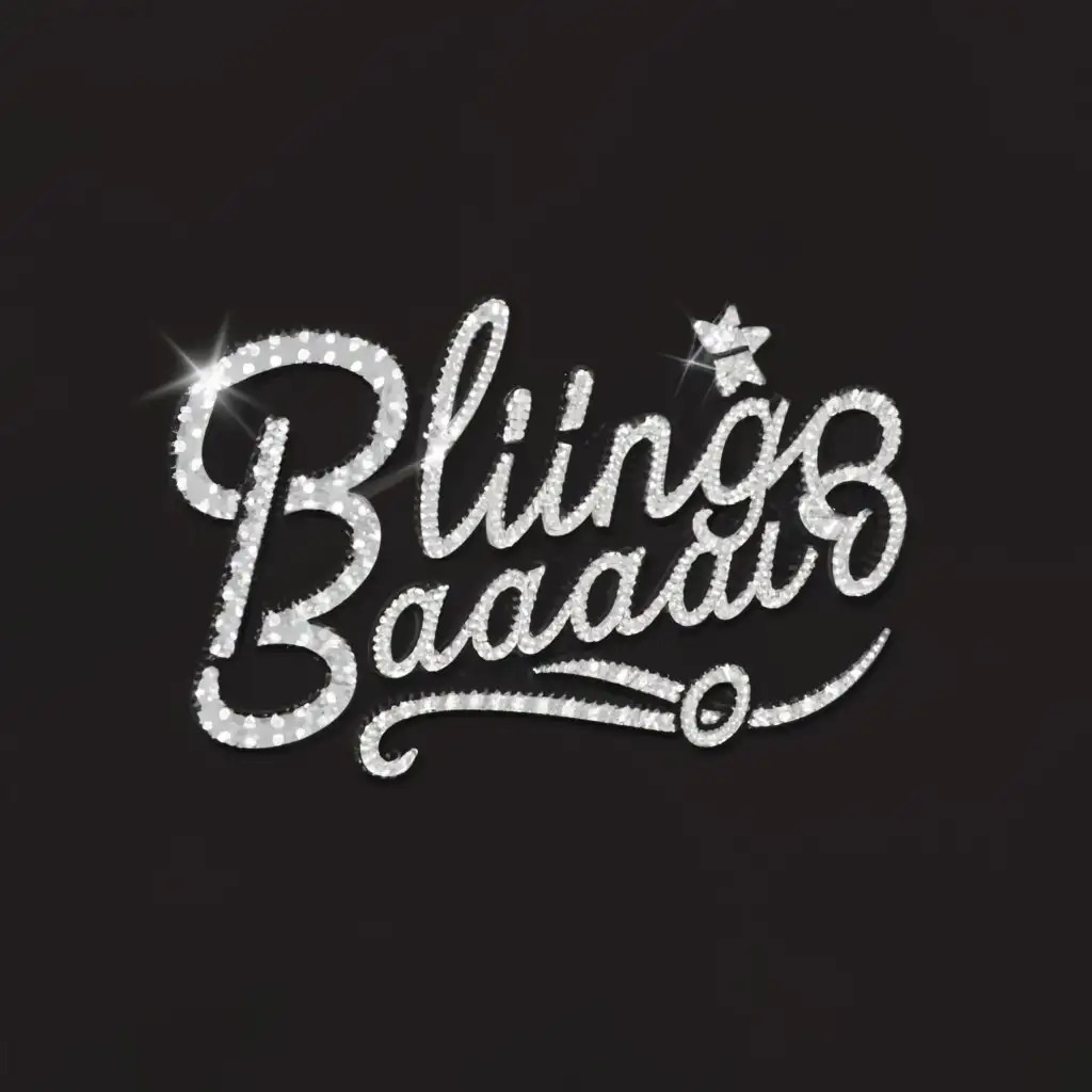 a logo design,with the text "BlingBazaar", main symbol:sell  rhinestone,Moderate,be used in Retail industry,clear background