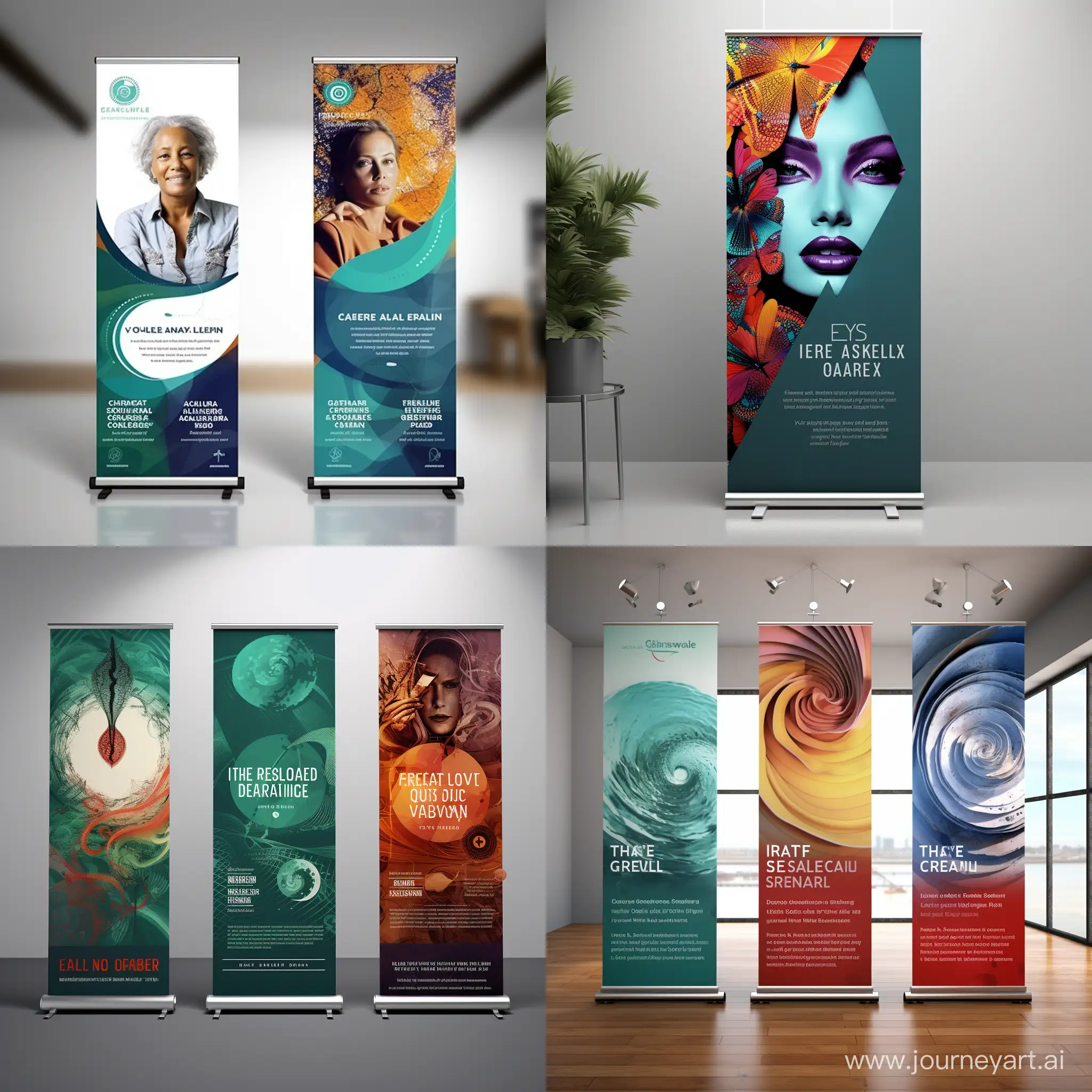 design amazing roll up banners and retractable banners