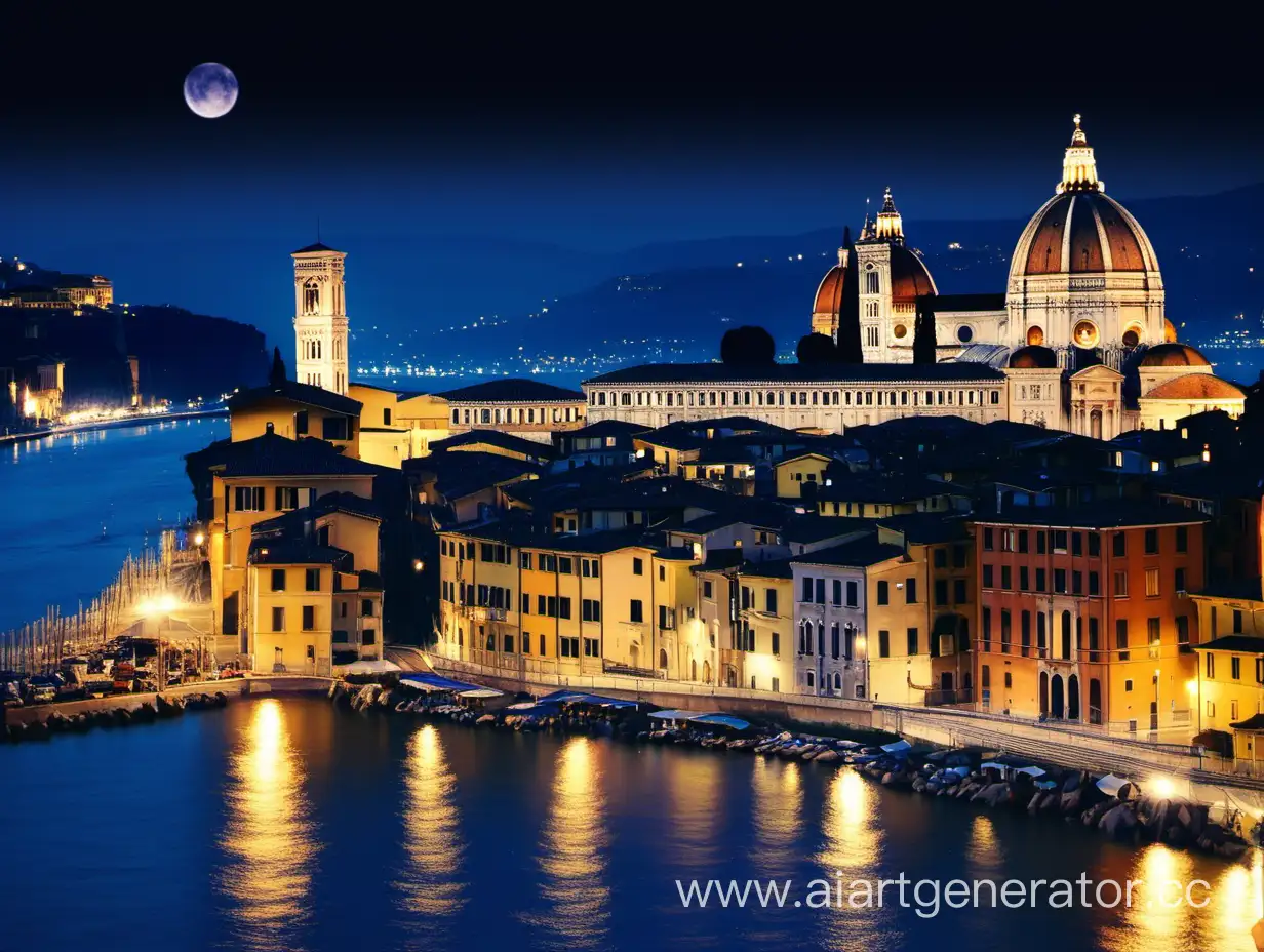 Enchanting-Night-View-of-an-Italian-City