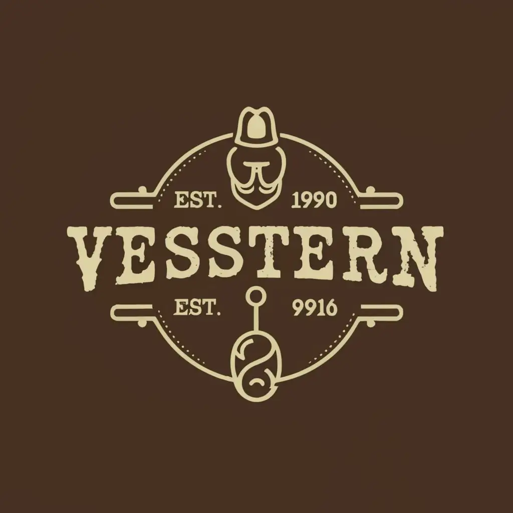 a logo design,with the text "western", main symbol:circle,Moderate,be used in Entertainment industry,clear background