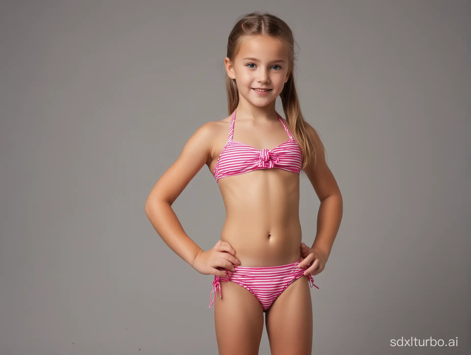 girl 8, bikini, narrow
