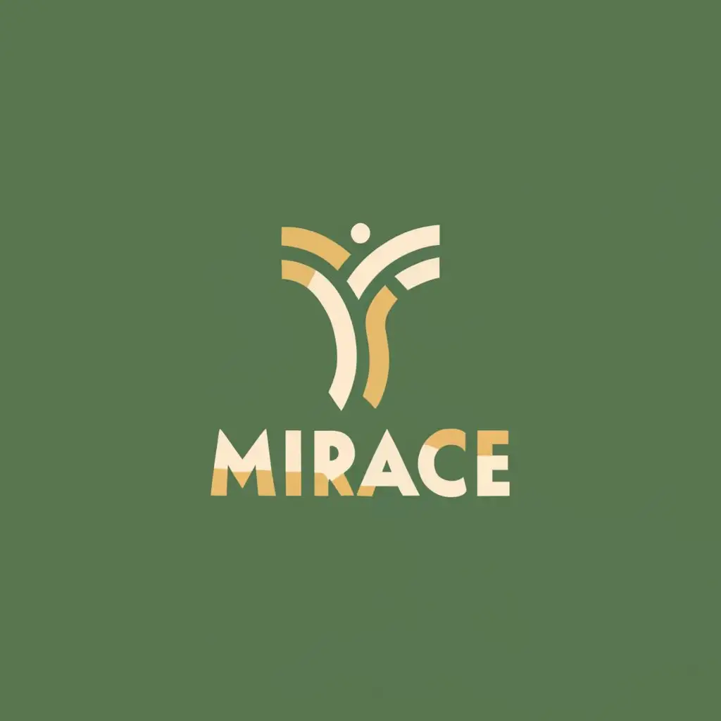 logo, Transcendent light, Winner symbol, collection,  Use dark green and golden colors, have light reflections, with the text "Miracle", typography, be used in Technology industry