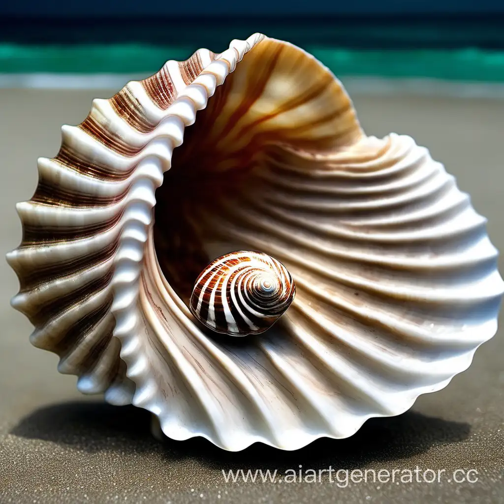 Serene-Individuals-Amidst-Seashell-Beauty-A-Fantasy-Artifact