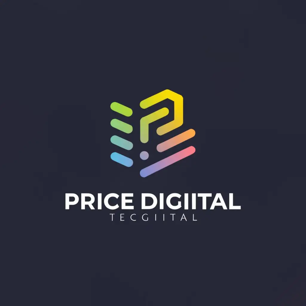a logo design,with the text 'Price Digital', main symbol:Technology ,Minimalistic,be used in Internet industry,white background