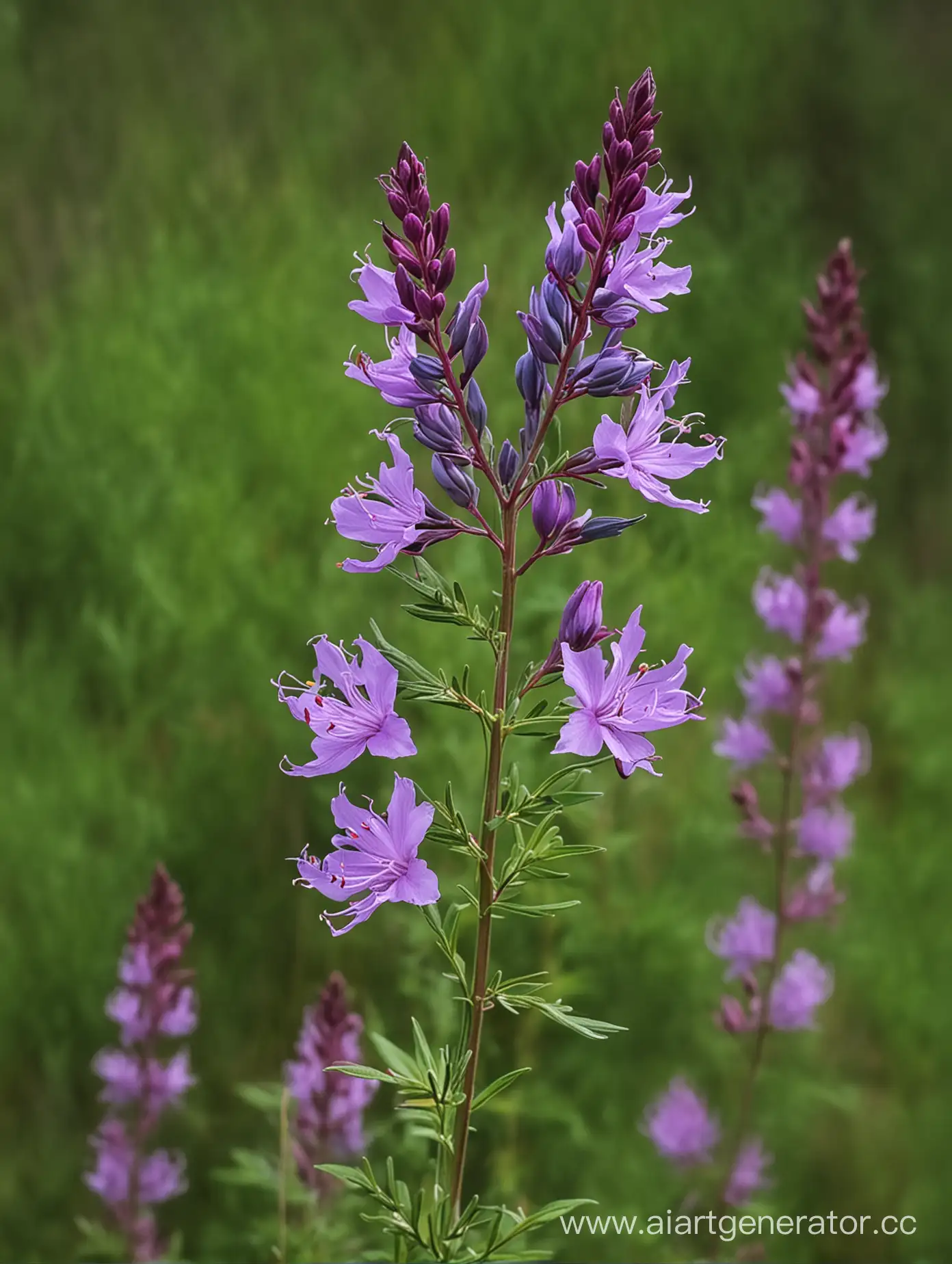 Vibrant-Fireweed-Wild-Blue-Flower-Blooming-in-Natural-Setting