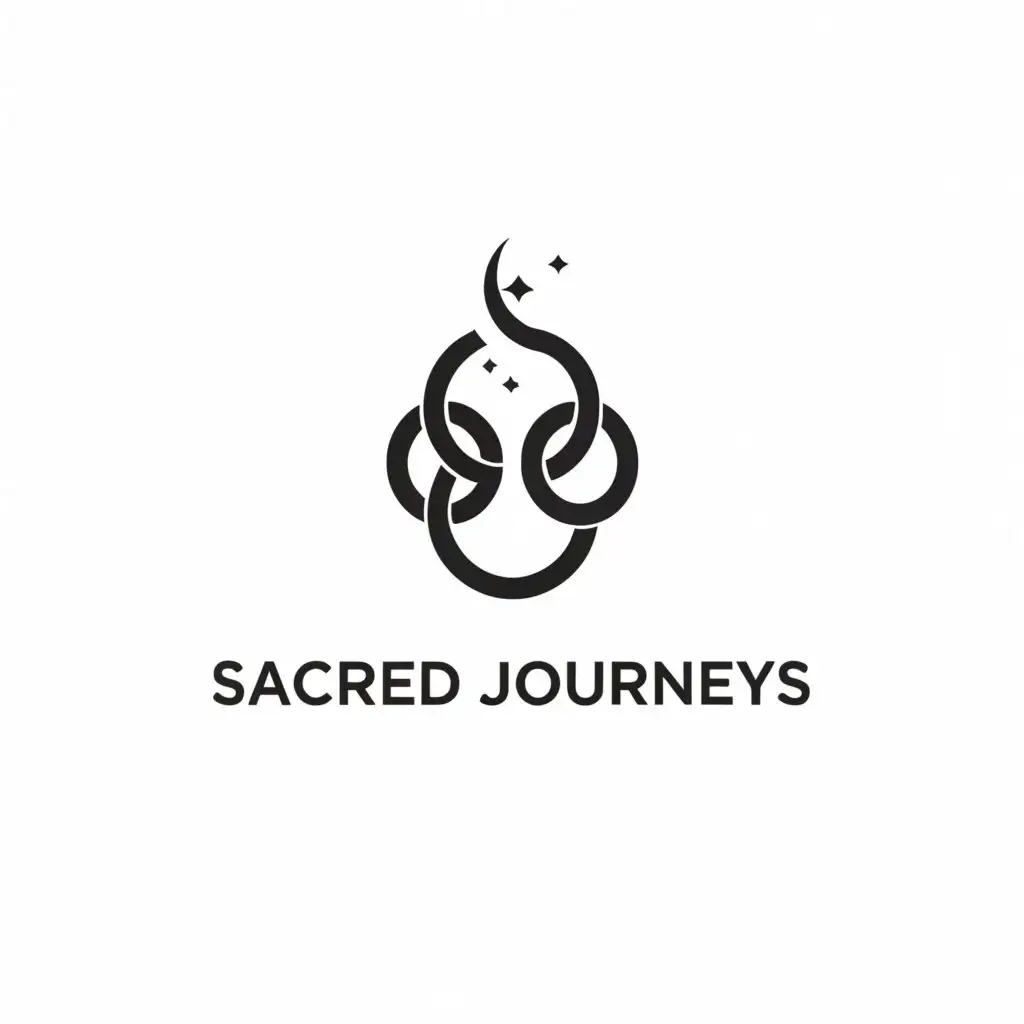 a logo design,with the text "sacred journeys", main symbol:Logo of an Islamic charitable association,Moderate,be used in Events industry,clear background