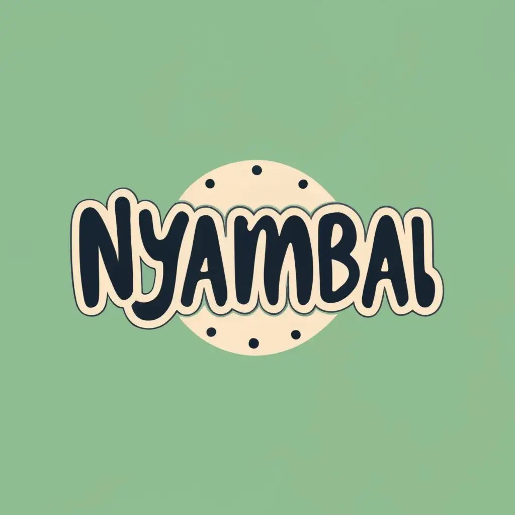 logo, NYAMBAL, with the text "NYAMBAL", typography, be used in Restaurant industry
