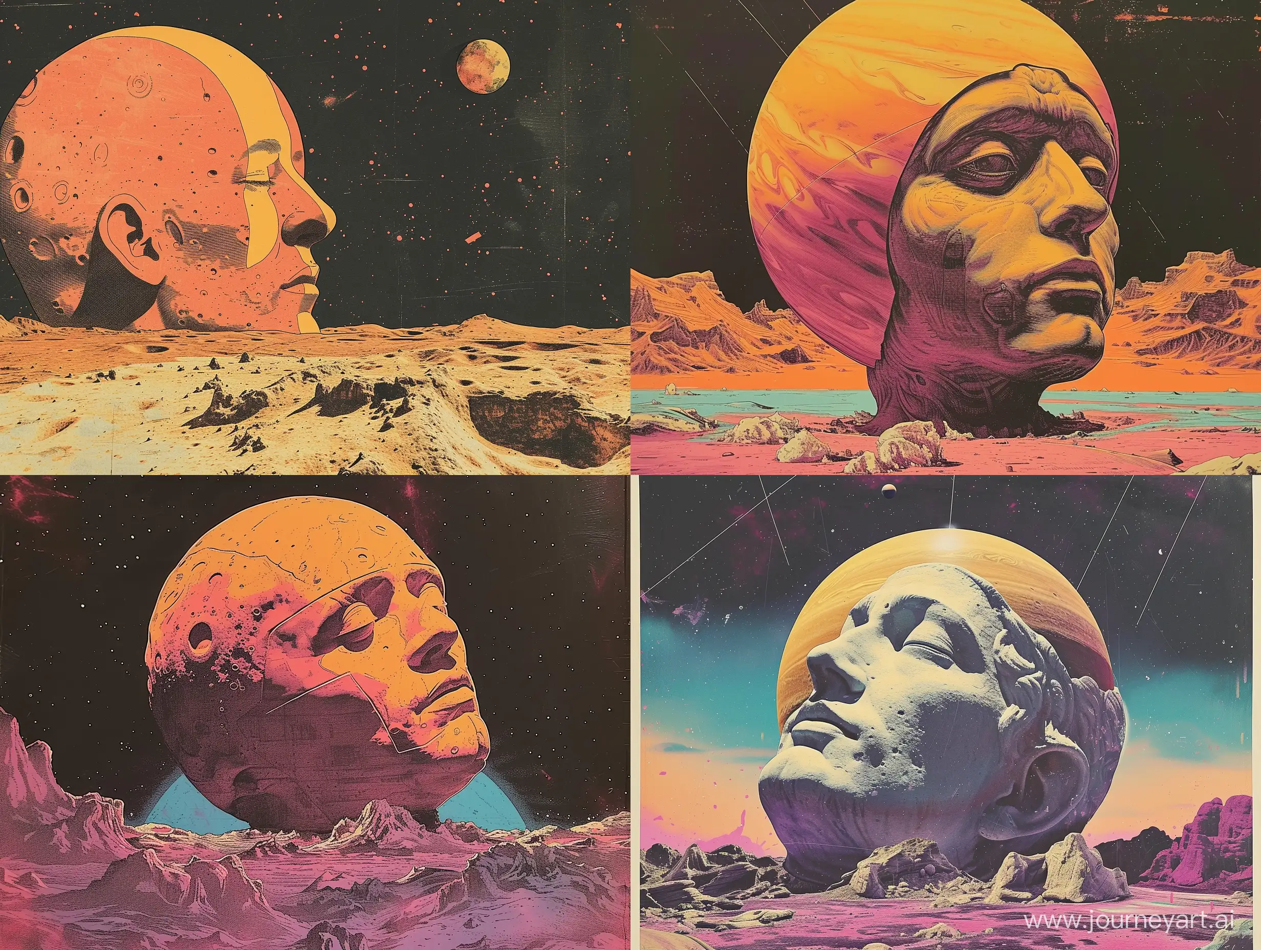 Surreal-Retro-Planet-Head-Vintage-Artwork-Poster-by-Syd-Mead-and-Hiroshi-Nagaim