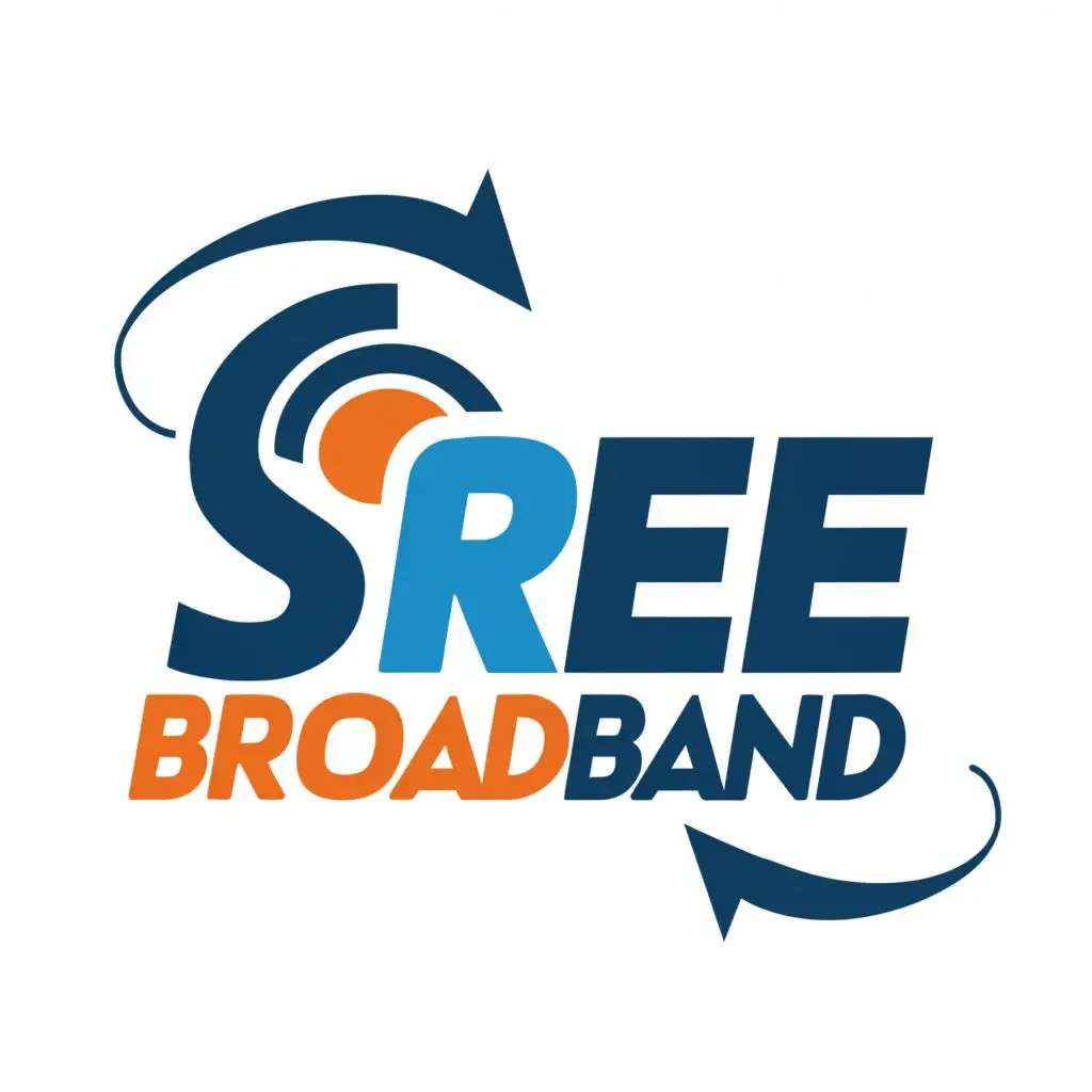 logo, sree-broadband 

, with the text "sree-broadband", typography, be used in Technology industry
