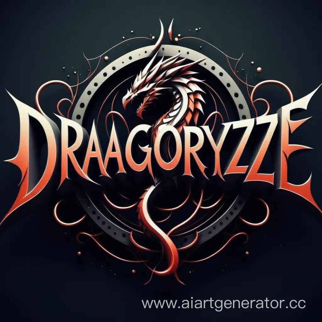 Абстракция логотип текст "DragoryzE"