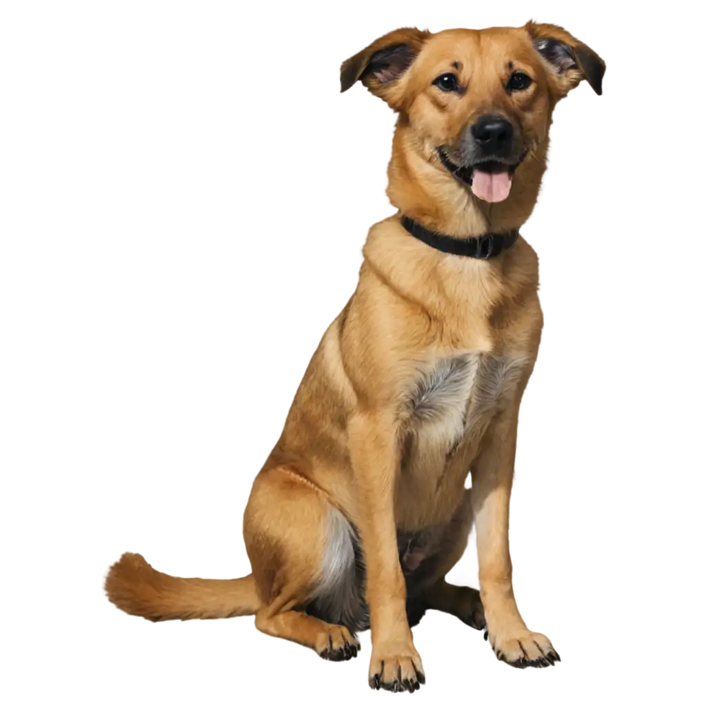 Sitting-Mongrel-Captivating-PNG-Image-Illustrating-the-Serenity-of-a-Canine-Companion