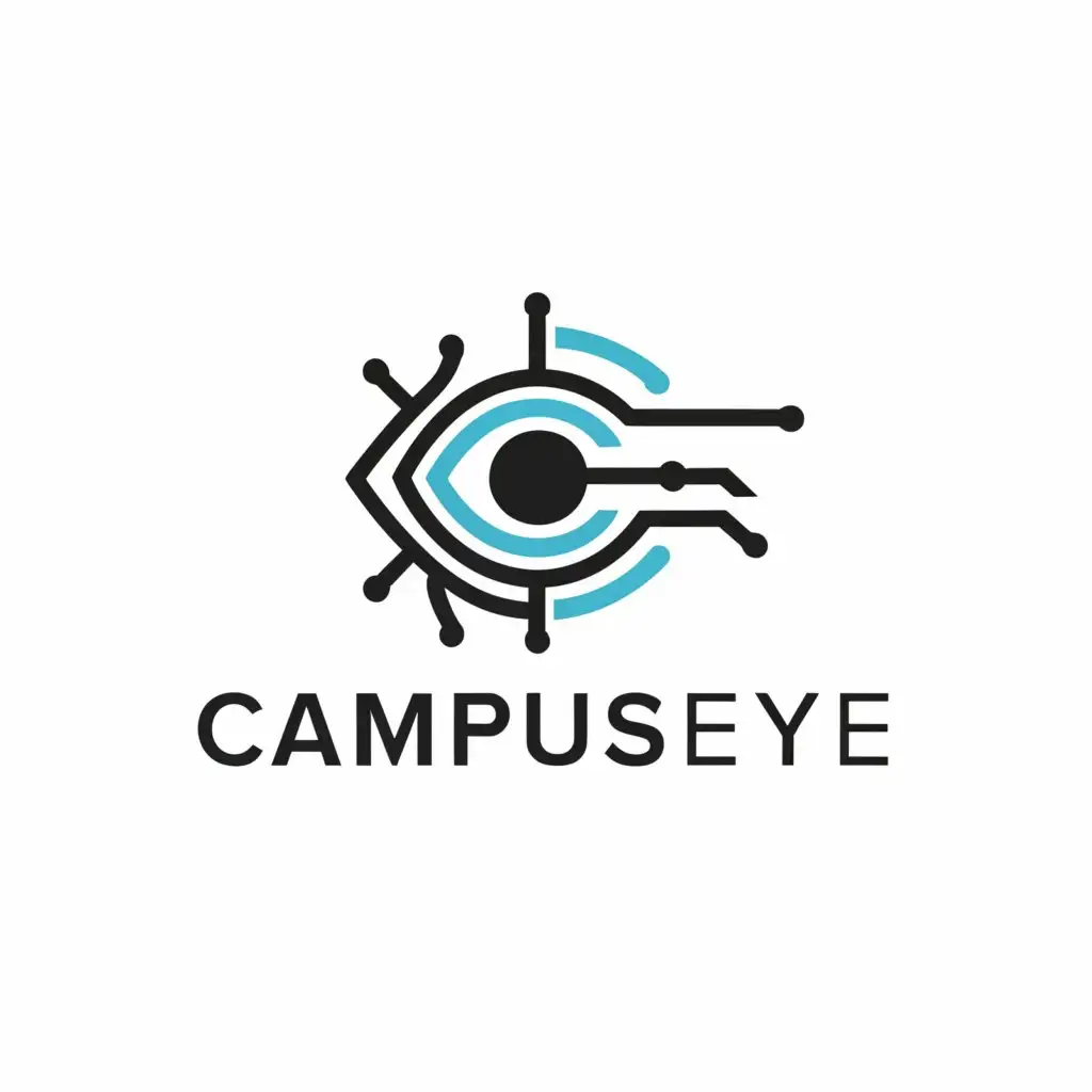 a logo design,with the text "CampusEye", main symbol:technology,Minimalistic,be used in Education industry,clear background