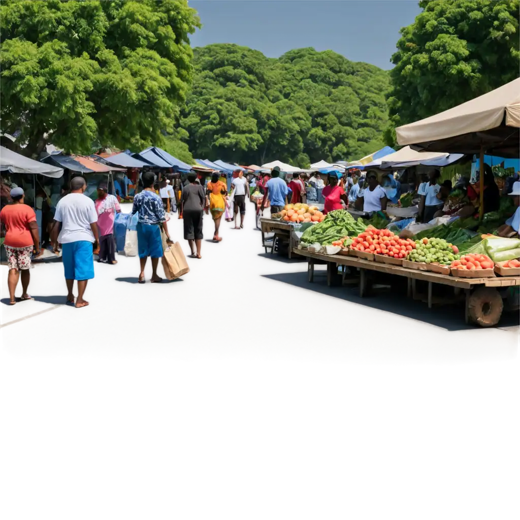 Bustling-Market-Vendor-Selling-Fresh-Vegetables-and-Fruits-in-Vanuatu-PNG-Image-Capturing-the-Vibrant-Atmosphere-of-a-Busy-Street-Market