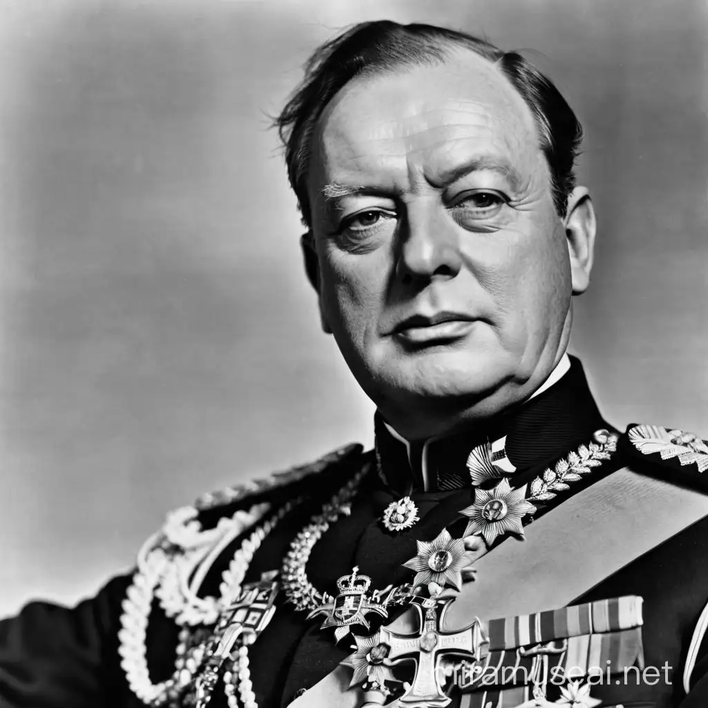 Sir Winston Churchill British Statesman and Prime Minister