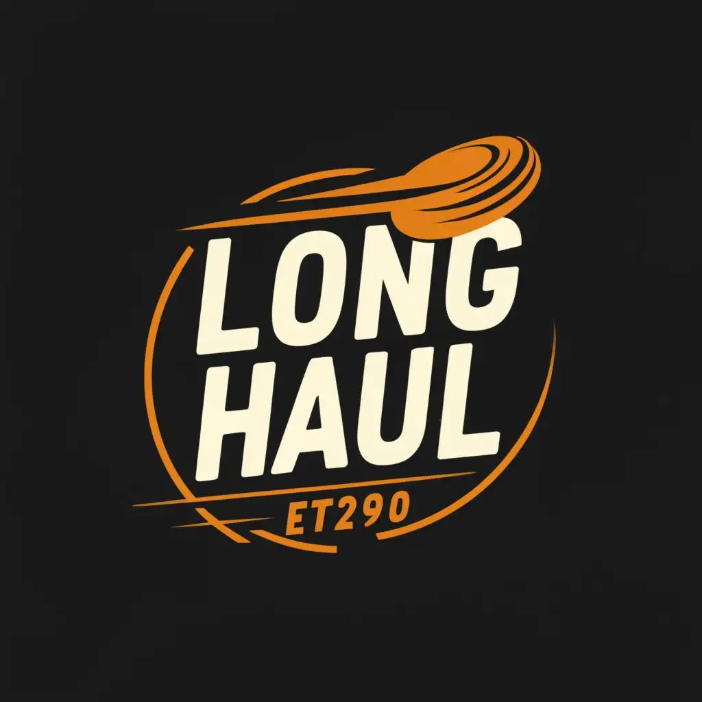 a logo design,with the text "Long haul  ", main symbol:Disc Golf 

,complex,be used in Events industry,clear background