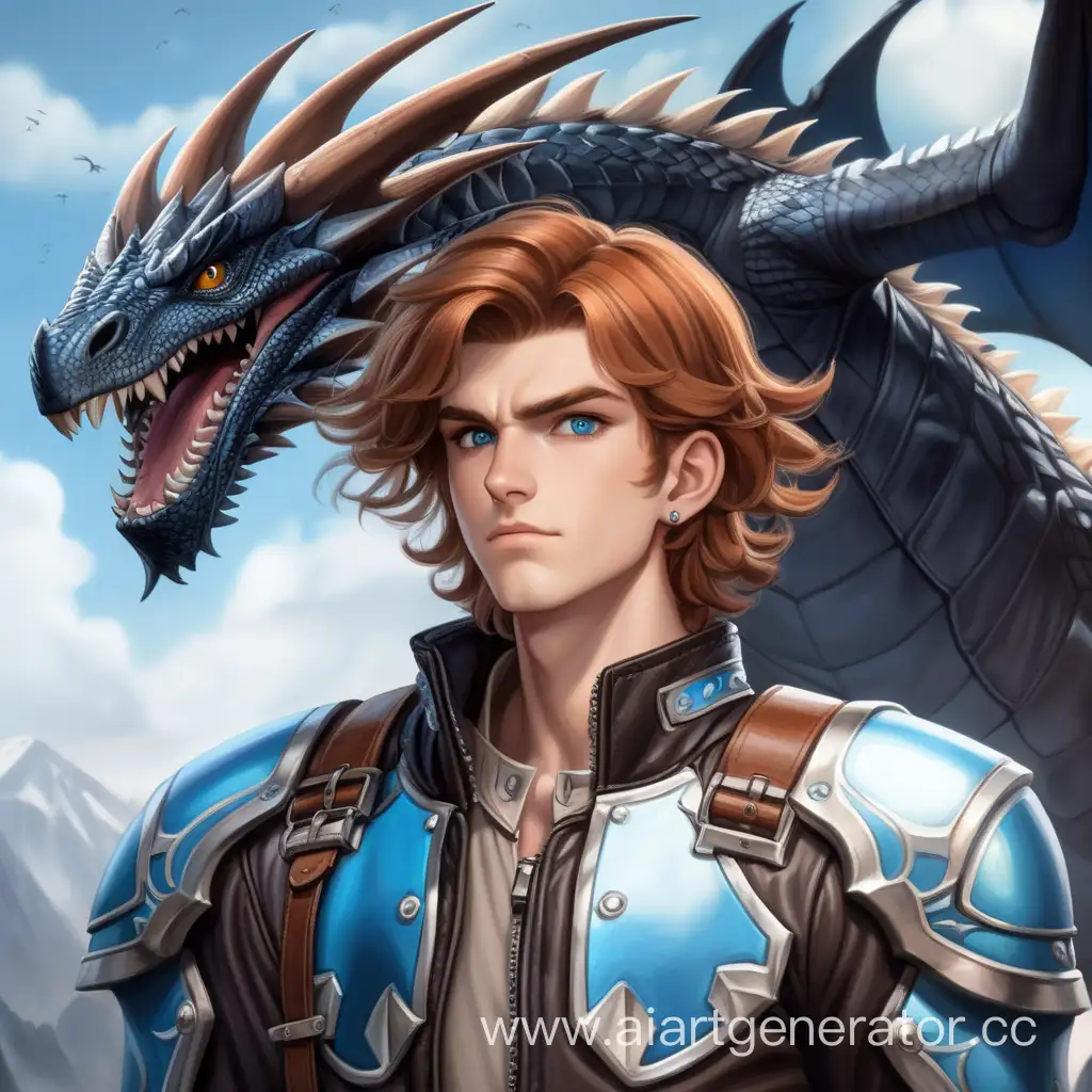 Courageous-Man-in-Leather-Dragon-Flying-Suit-Facing-a-Monstrous-Black-Dragon