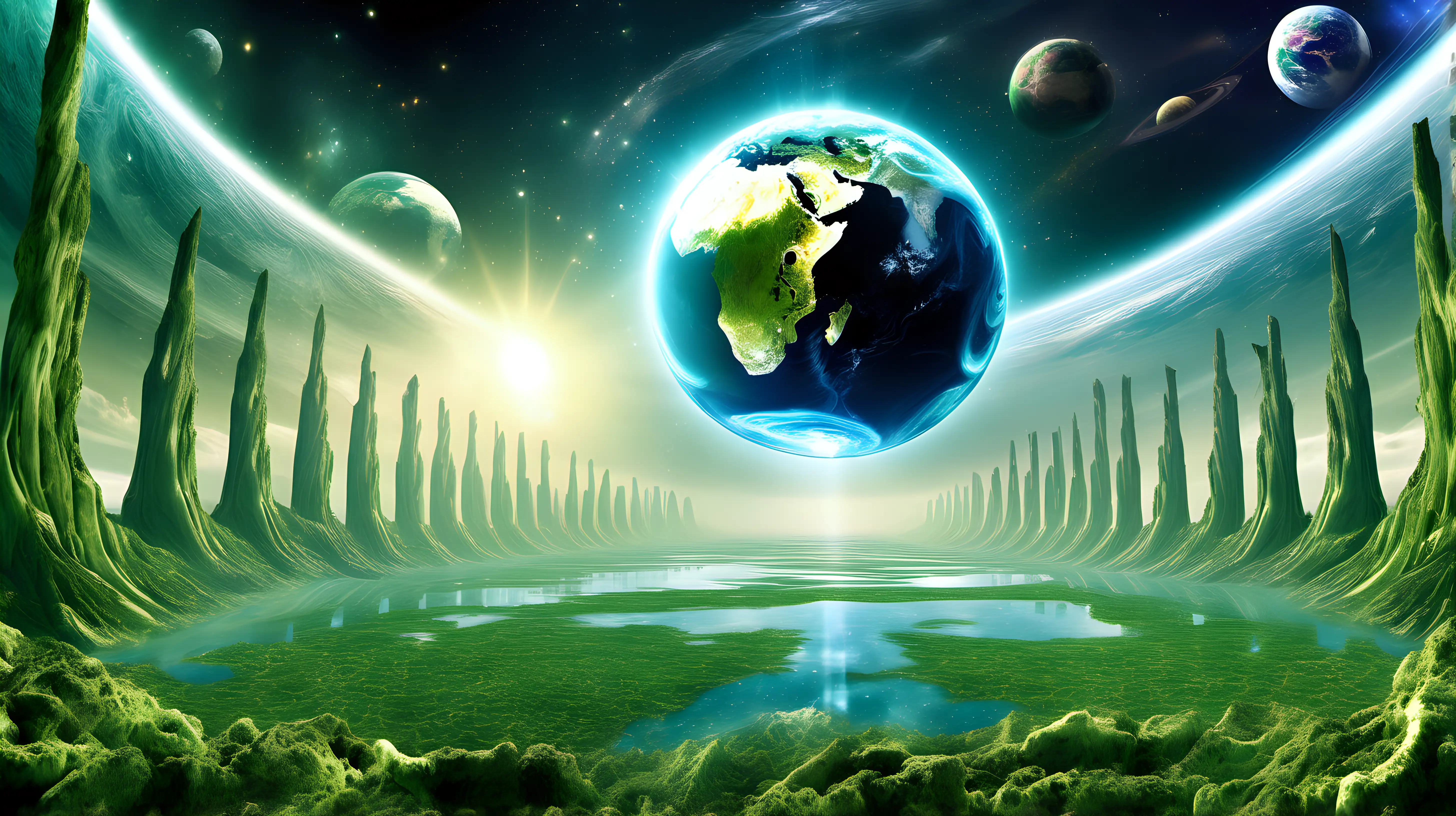 Imagine an intergalactic council assessing Earth's environmental record. Write a report or debate among cosmic representatives discussing whether humanity deserves a second chance on Earth Day