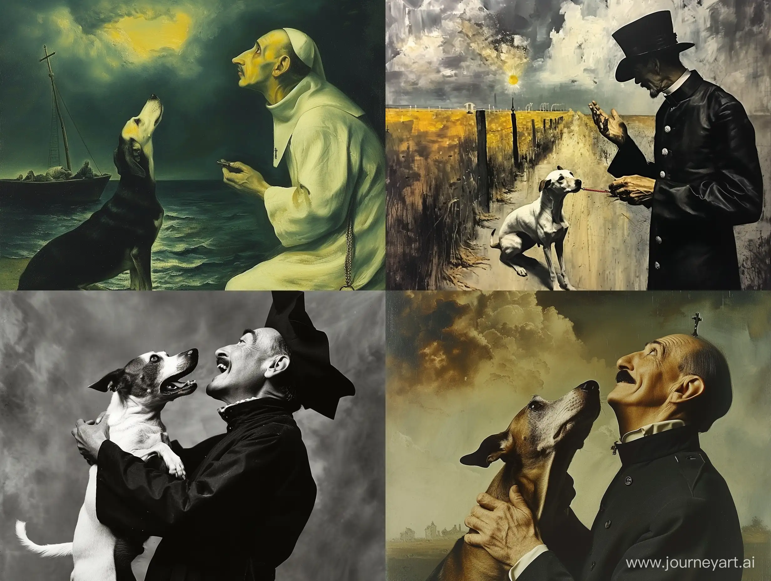 Priests-Profound-Love-Surreal-Atmosphere-with-Daliinspired-Dog