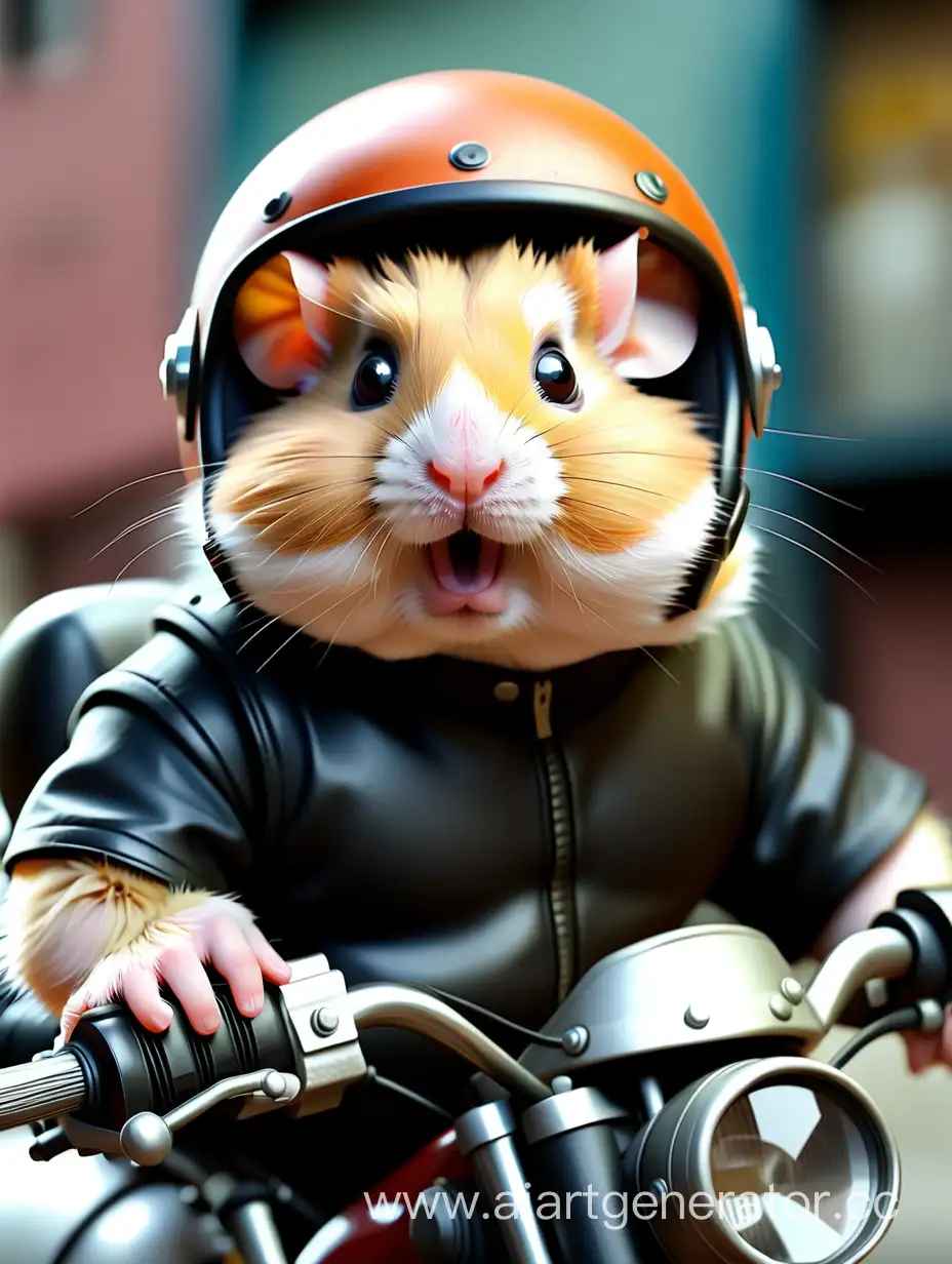 Adventurous-Hamster-Riding-a-Motorcycle-with-a-Protective-Helmet