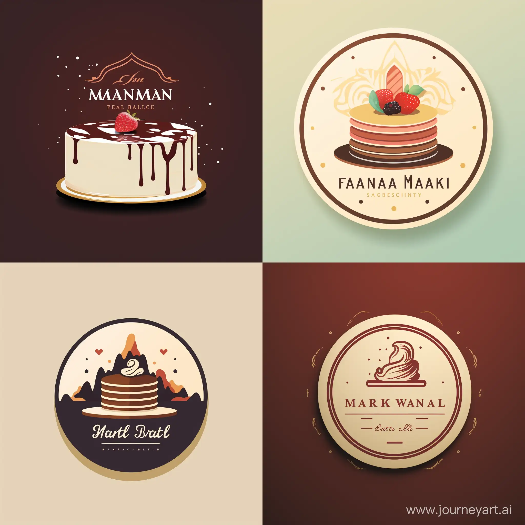 Contemporary-Cake-Motif-Logo-Design