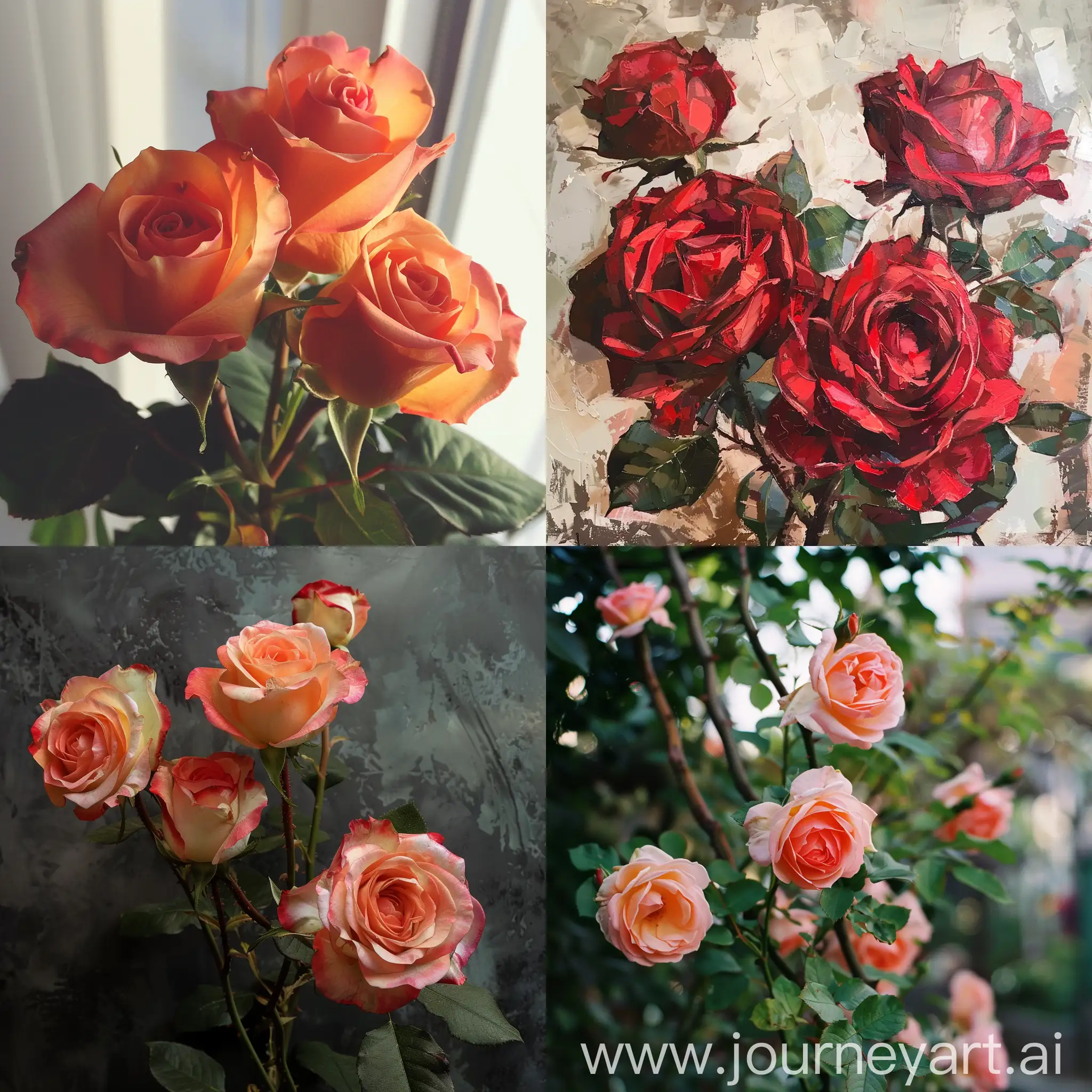 Vibrant-Rose-Bouquet-on-Dark-Background