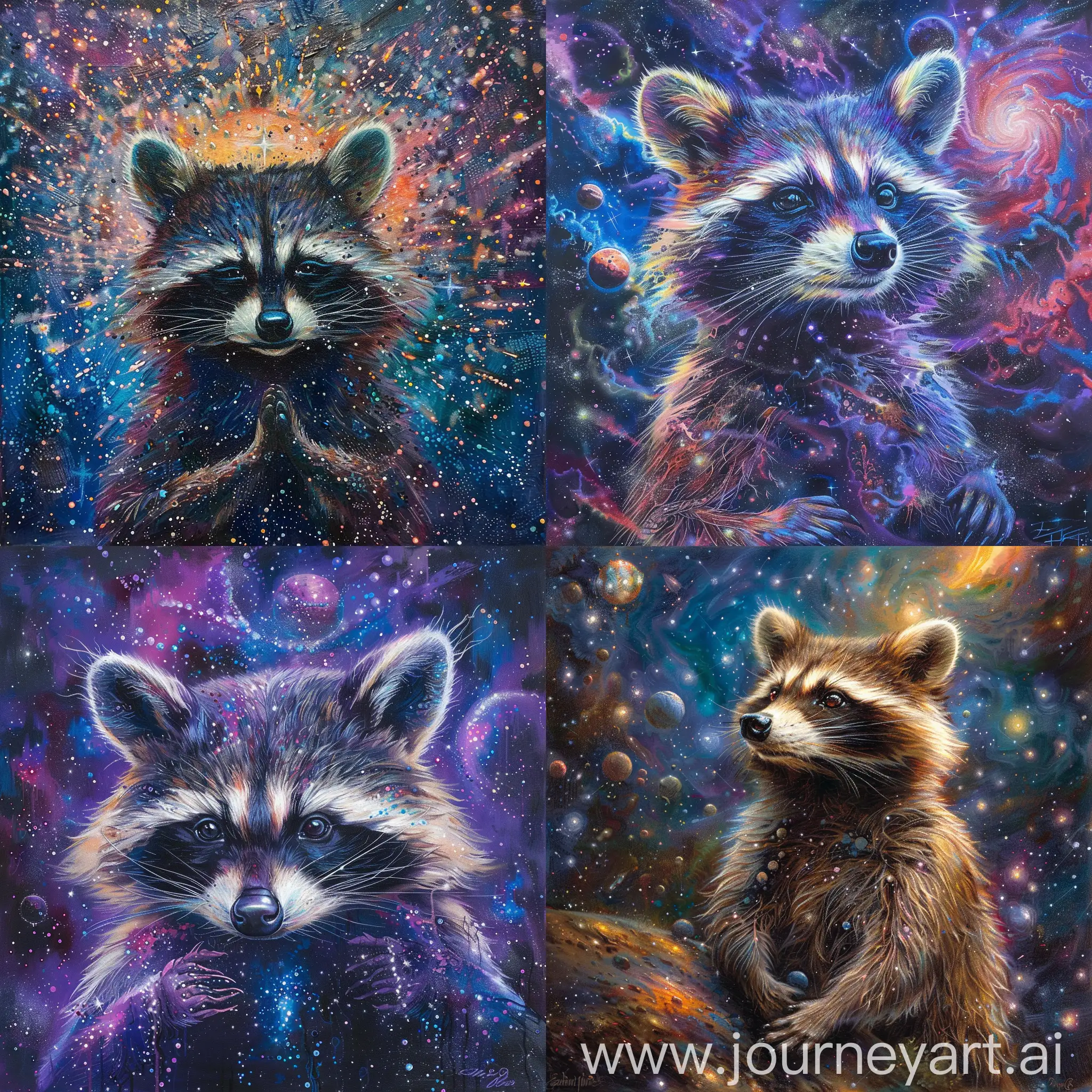 Vibrant-Cosmic-Raccoon-Art-Abstract-Galactic-Wildlife