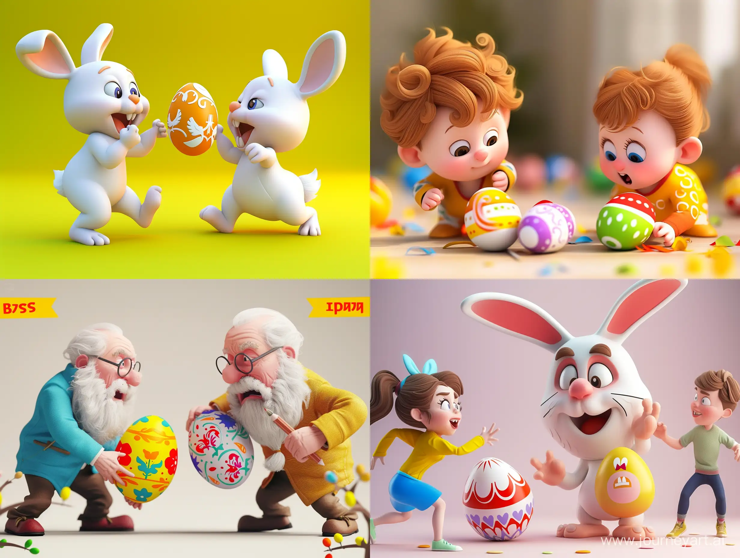 Easter-Egg-Snatching-in-Vibrant-3D-Cartoon-Style