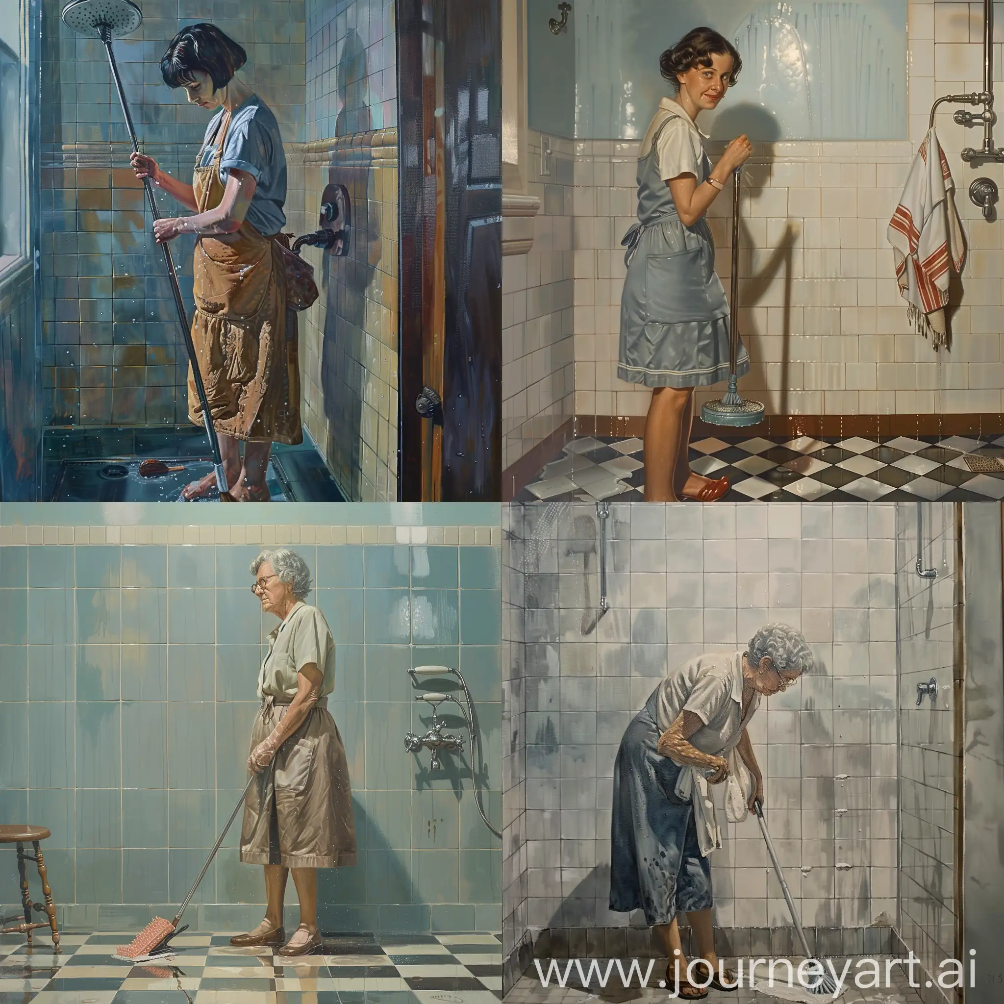 Velma-Dinkley-Cleaning-a-Shower-Realistic-Portrait