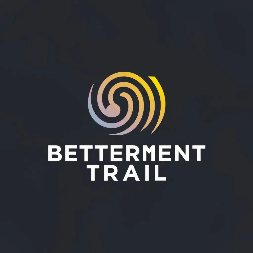 a logo design,with the text "betterment trail", main symbol:trail, mental health,Moderate,be used in Internet industry,clear background