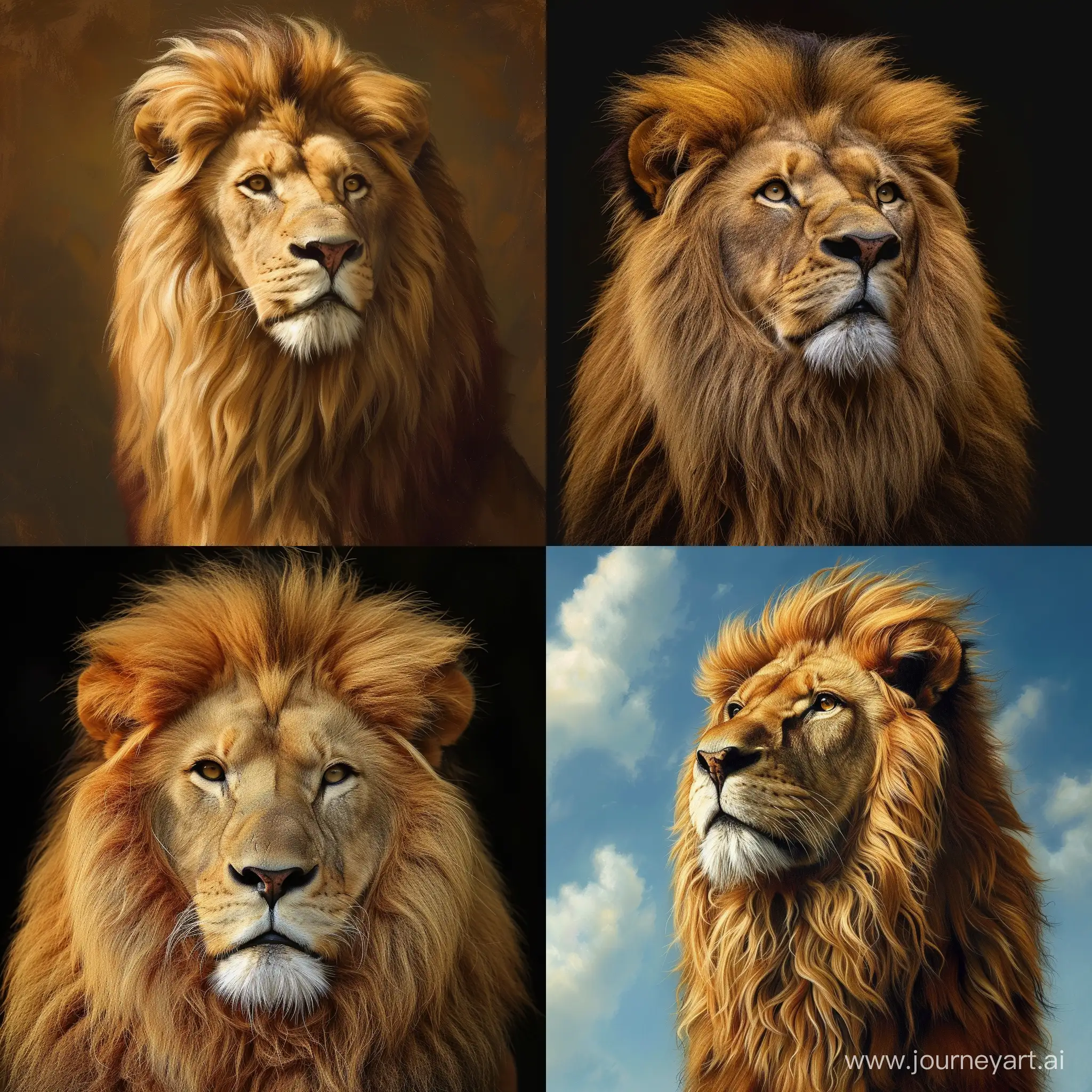 Majestic-Lion-in-a-Square-Frame