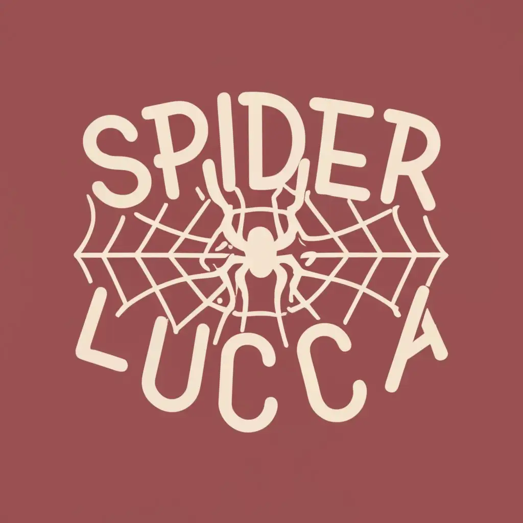 logo, Spider web, with the text "Spider-Lucca", typography
