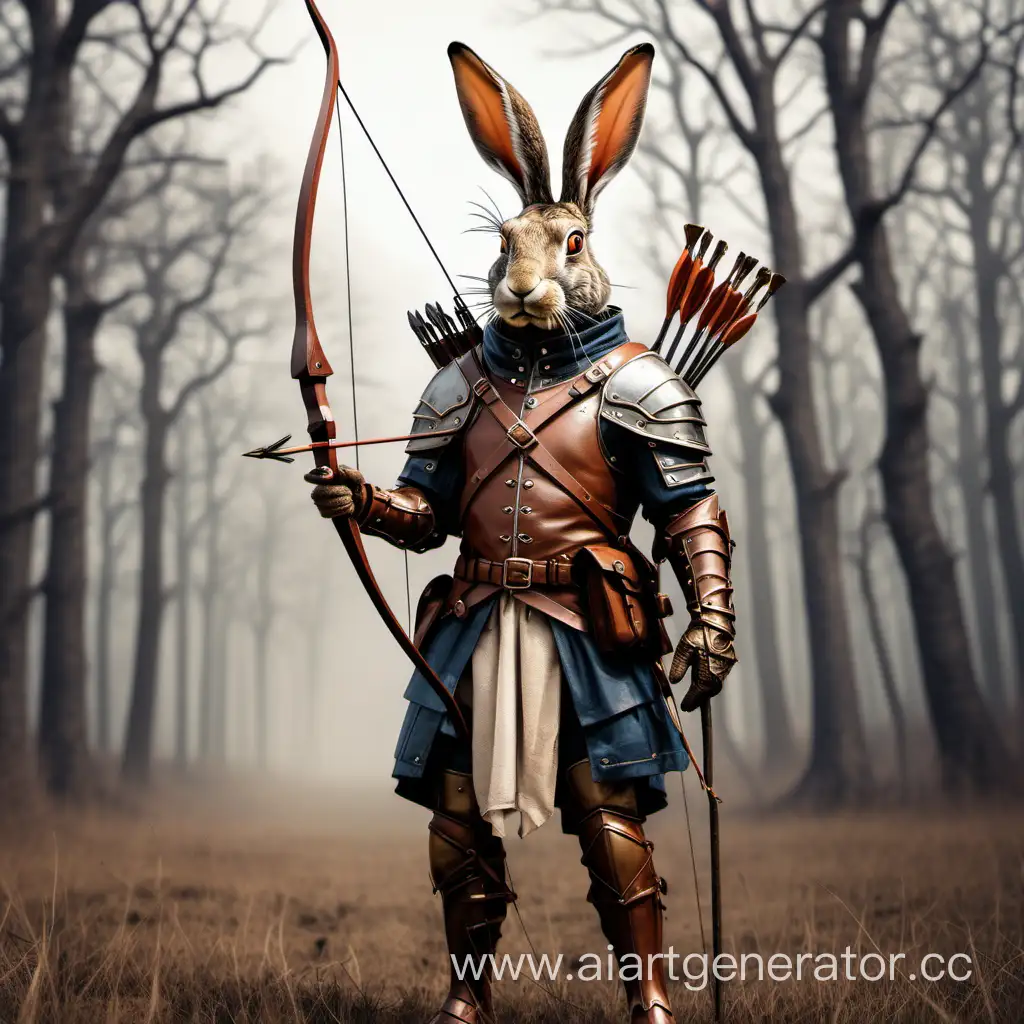 Giant-Hare-Warrior-in-Leather-Armor-with-Hunting-Bow