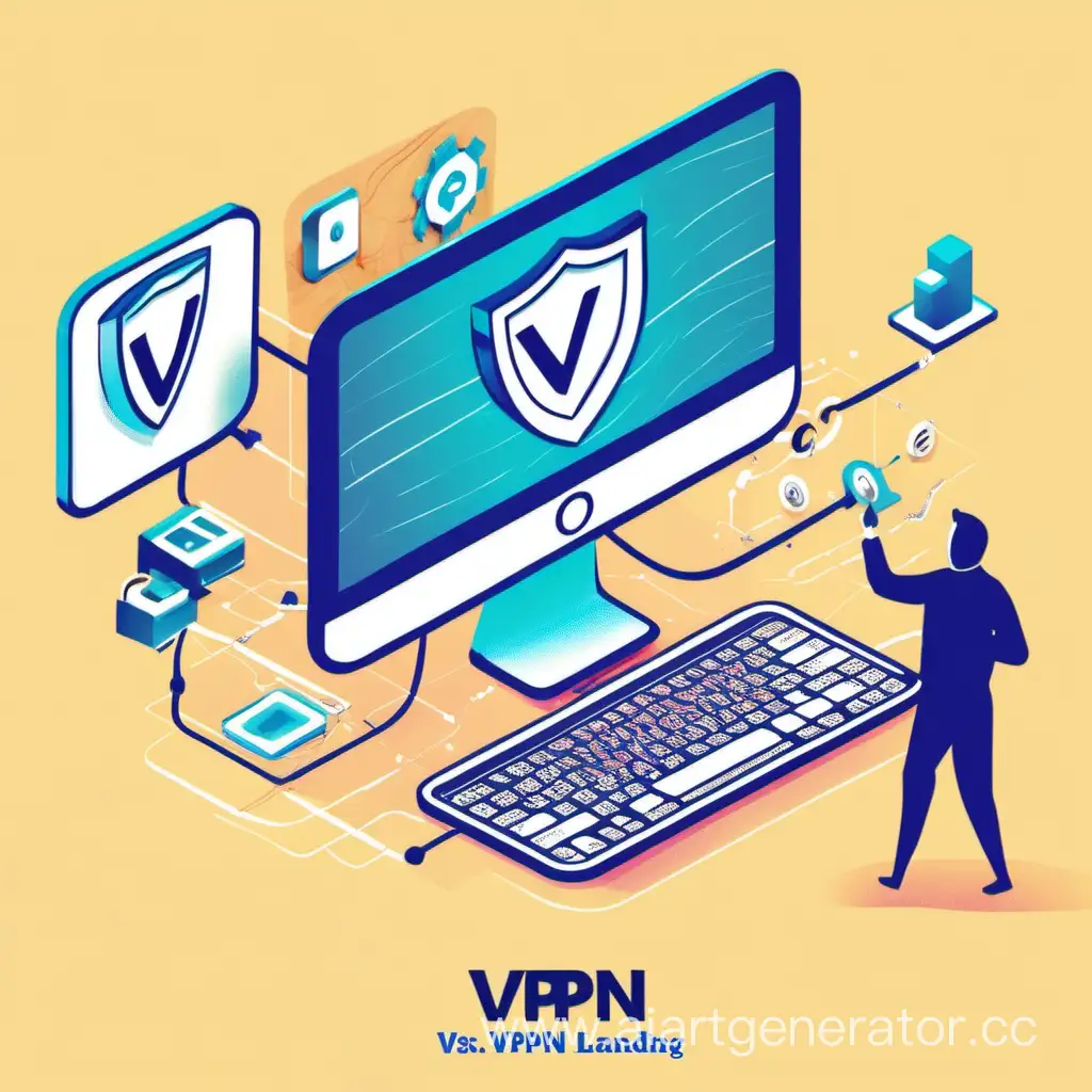 Secure-Online-Connections-VPN-Service-Landing-Page-Illustration