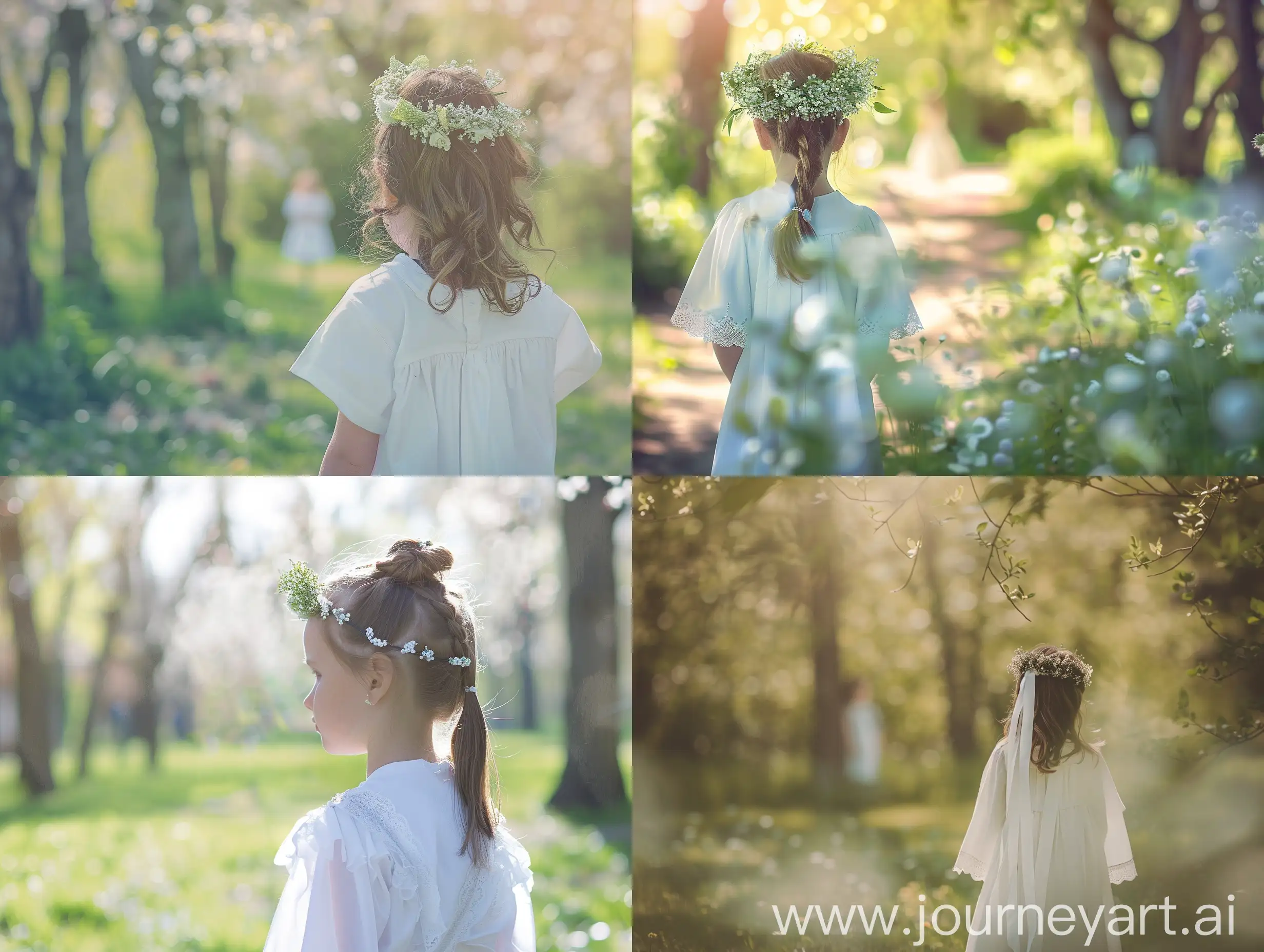 Childs-First-Communion-Delicate-Spring-Scene-with-Wreath