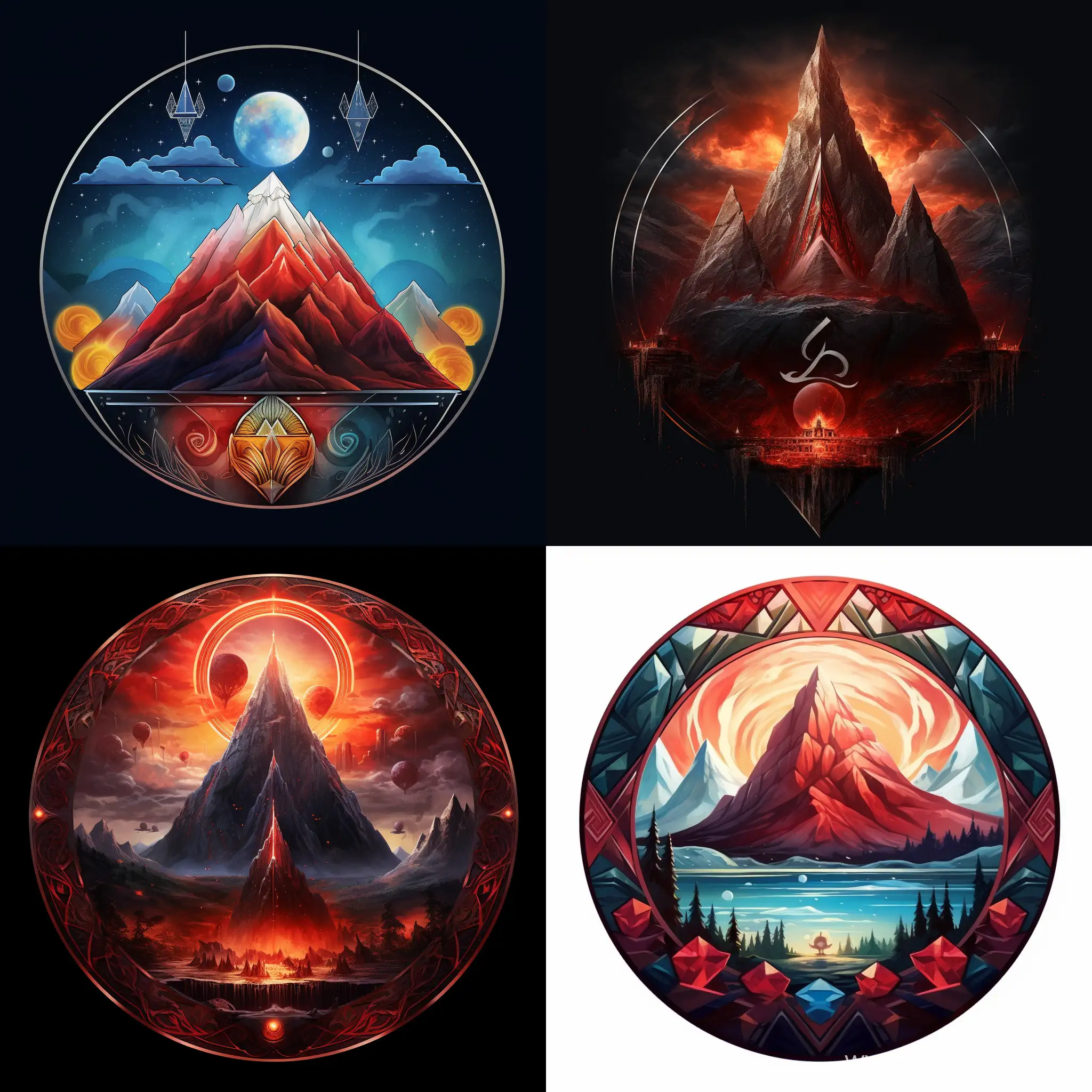Harmony-of-Five-Elements-Rubycapped-Pyramid-in-Spherical-Sphere
