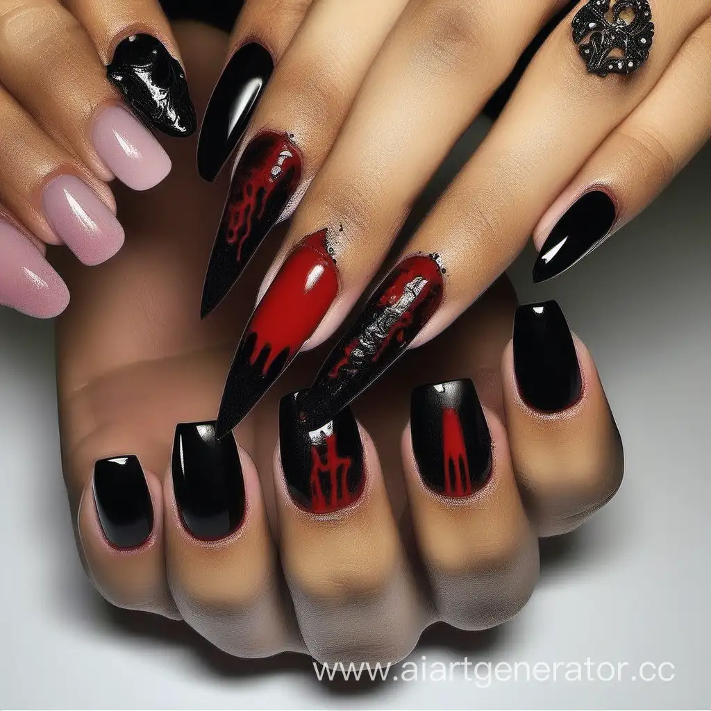 Glamorous-VampireInspired-Manicure-for-Elegant-Gothic-Nails