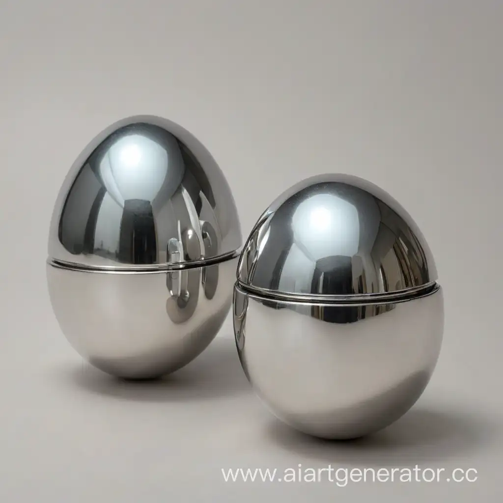 Shiny-Chrome-Eggs-on-Reflective-Surface