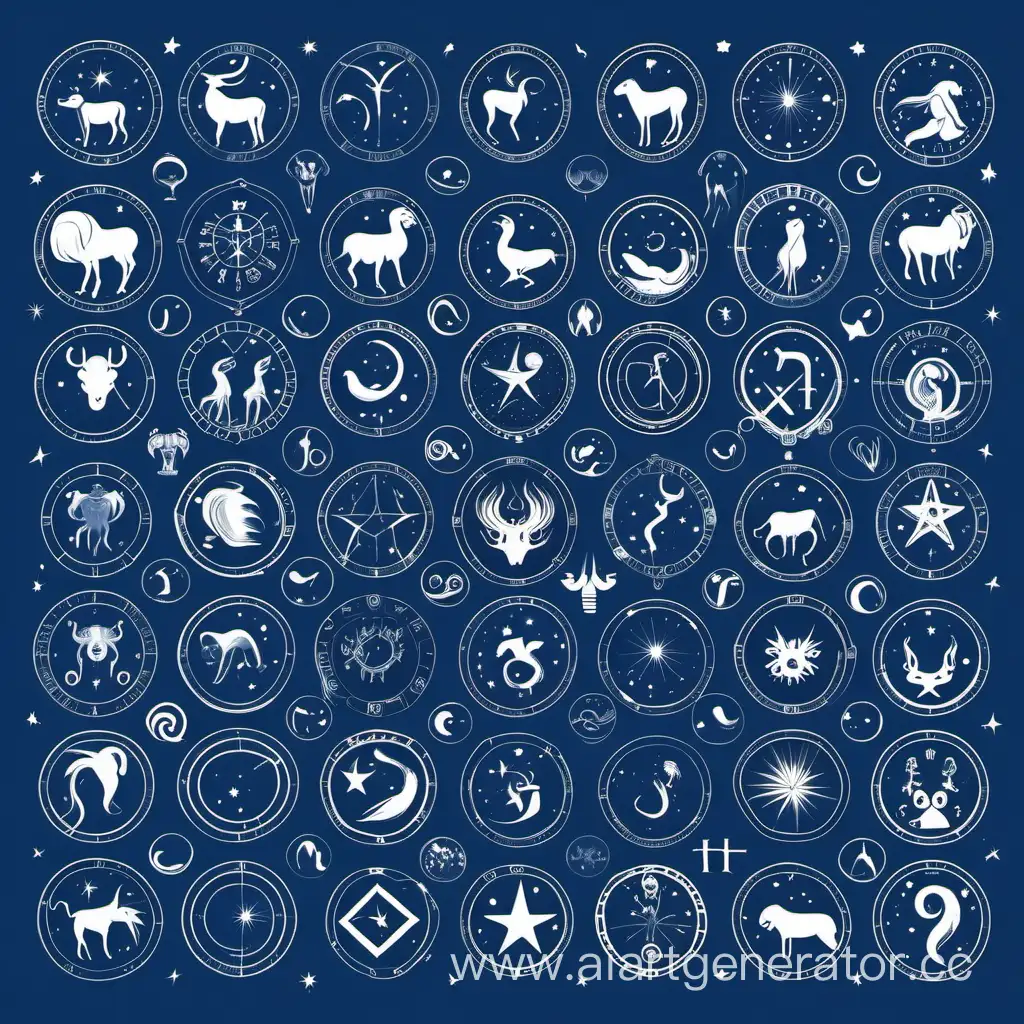 гороскоп эстетика знаки зодиака голубой нейтральный фон