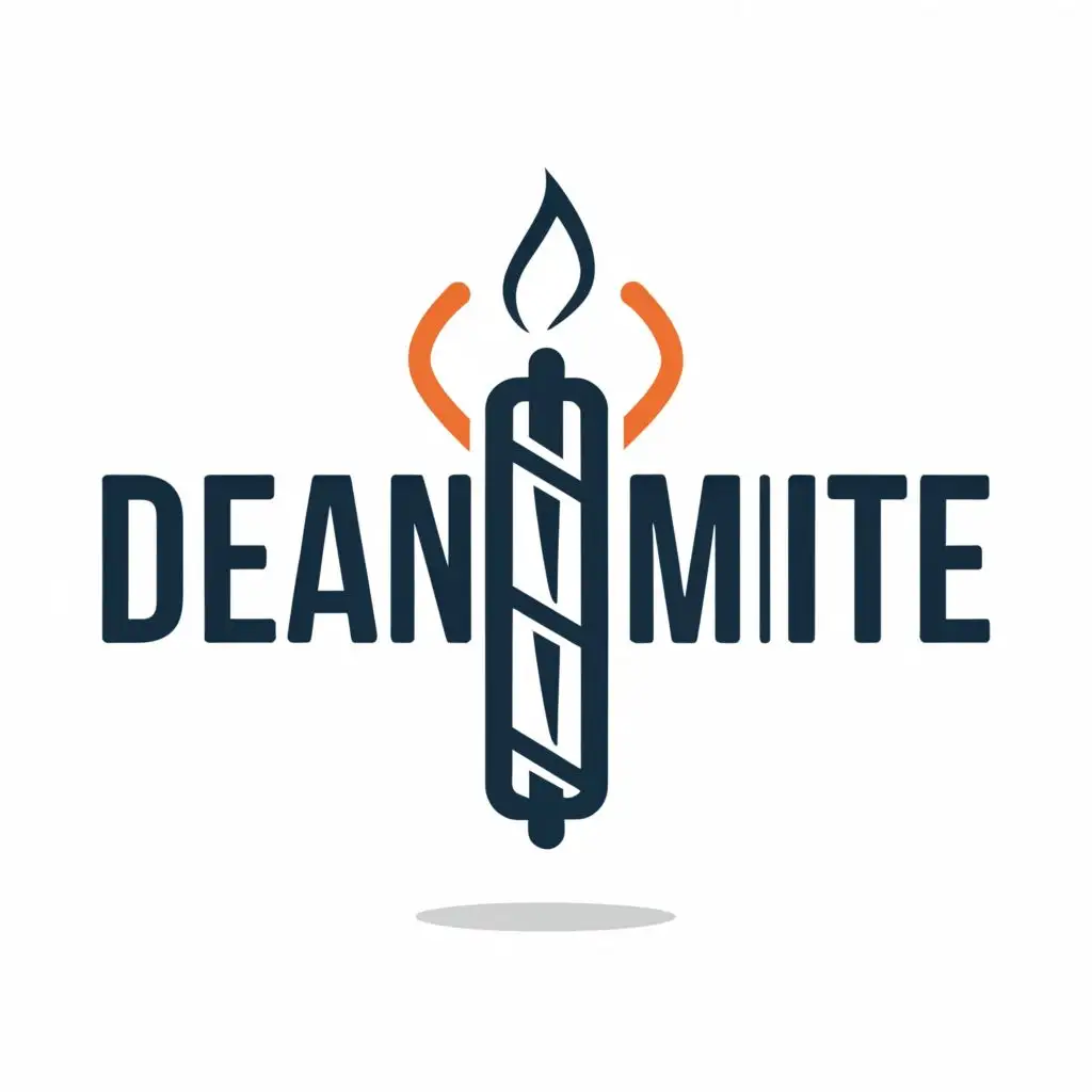 a logo design,with the text "DEANAMITE", main symbol:Dynamite,Moderate,clear background